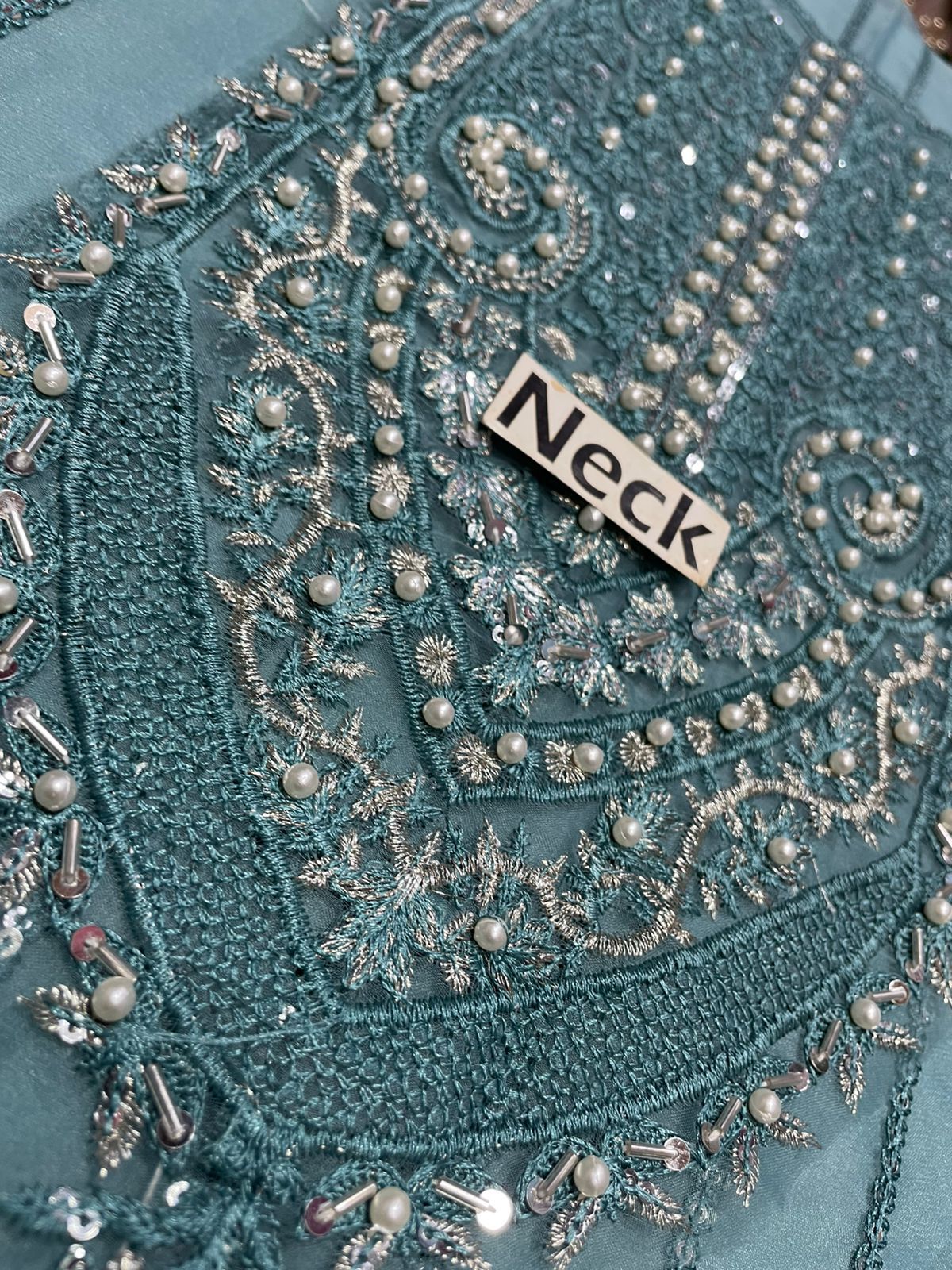 Maryam's Hot Code Design Adda Work Organza Dress 2025