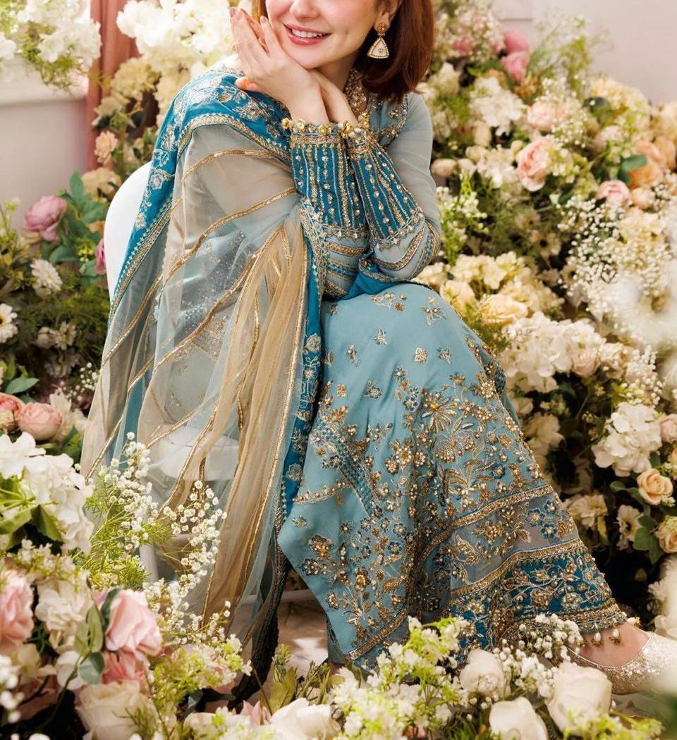 Charizma Wz-08 Luxury Beautiful Chiffon Emb Dress 2025