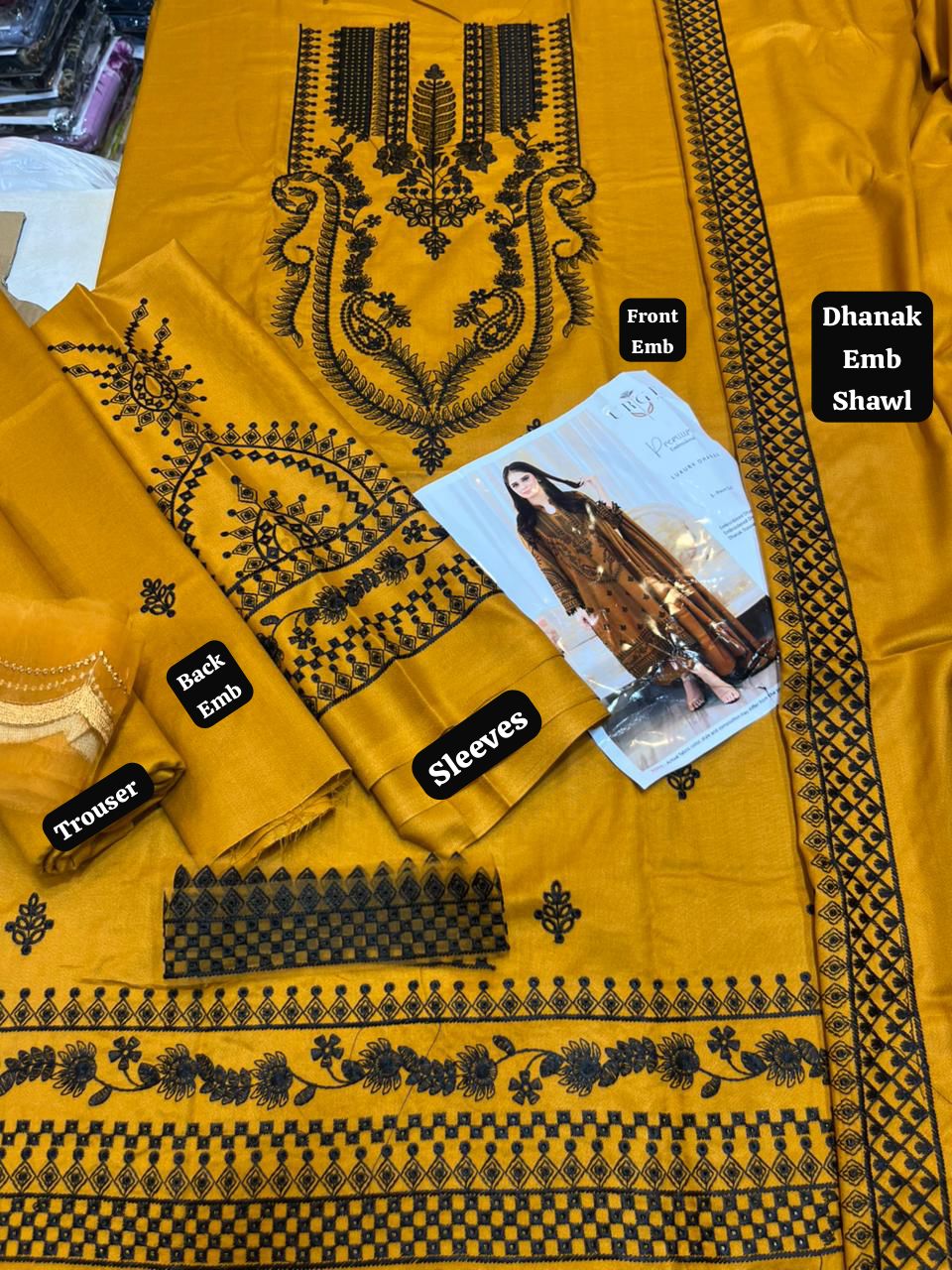 Bareeze Dhanak Premium Embroidered Luxury Dress With Shawl 2025