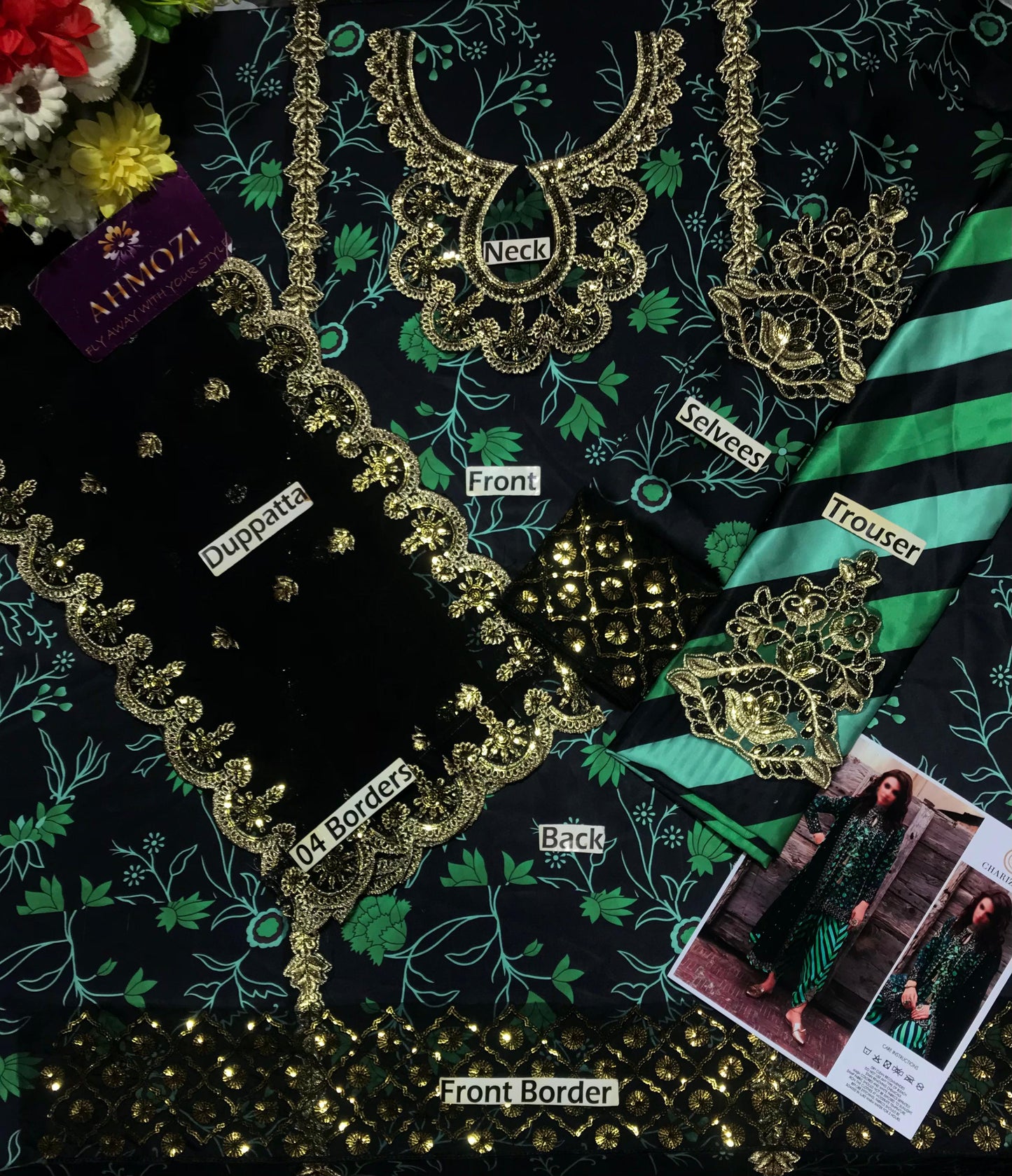 Charizma Premium Shamoz SIlk 3 Pcs Dress 2025