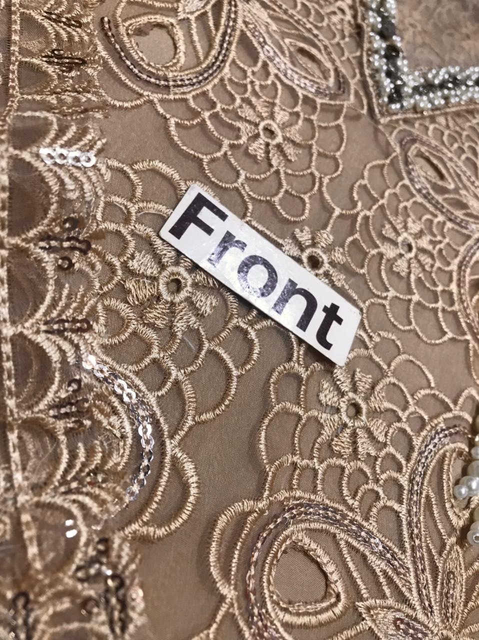 Maryum N Maria Handcrafted Shrimp Wz-09 Most Beautiful Premium Organza Dress 2025