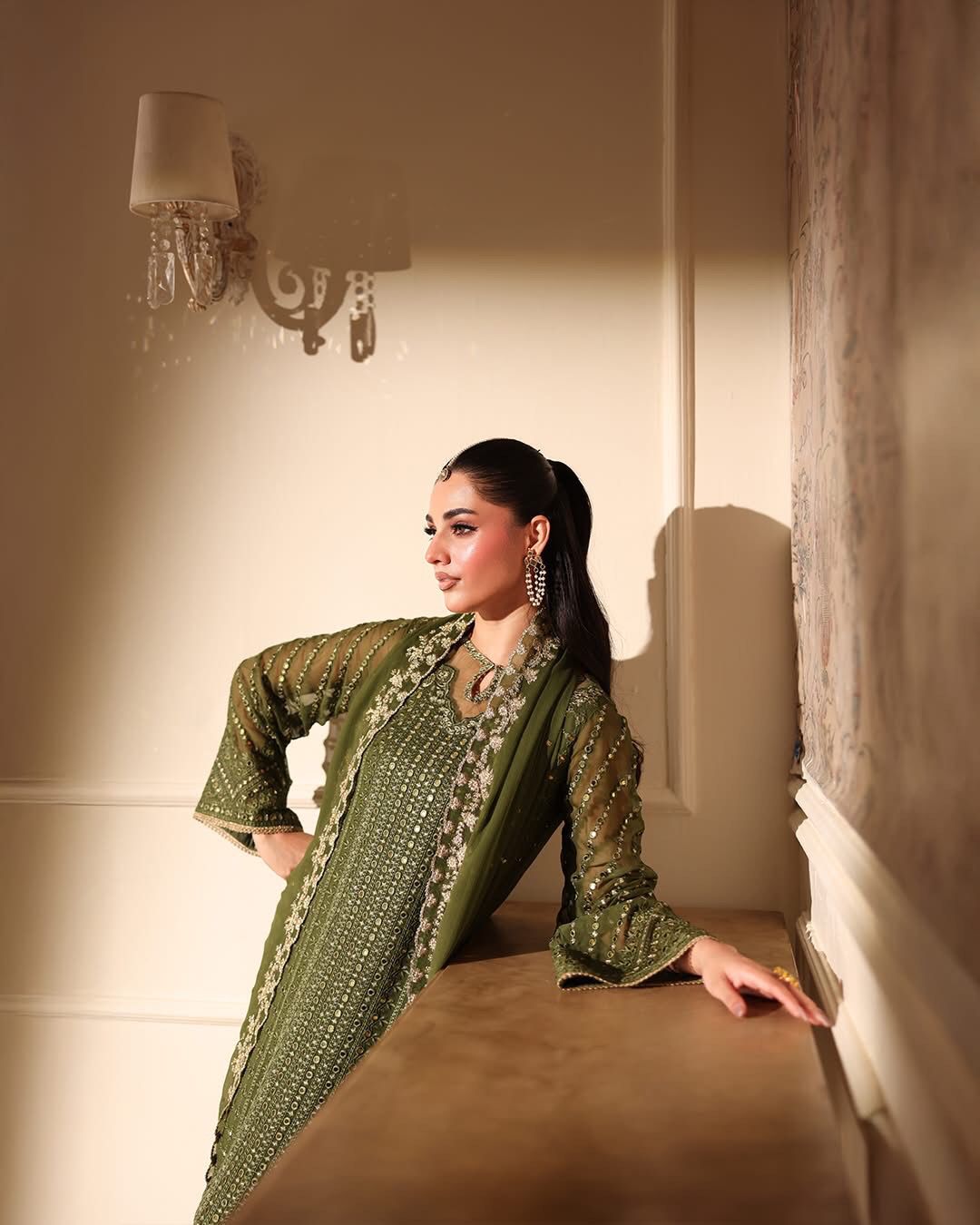 Azure X Laiba Khan Green Mehndi Most Beautiful 9mm Work Dress 2025 Latest Pakistani Dresses 11.11 Sale 2025 Wearza Azure X Laiba Khan Green Mehndi Most Beautiful 9mm Work Dress 2025 Latest Pakistani Dresses 11.11 Sale 2025 Wearza