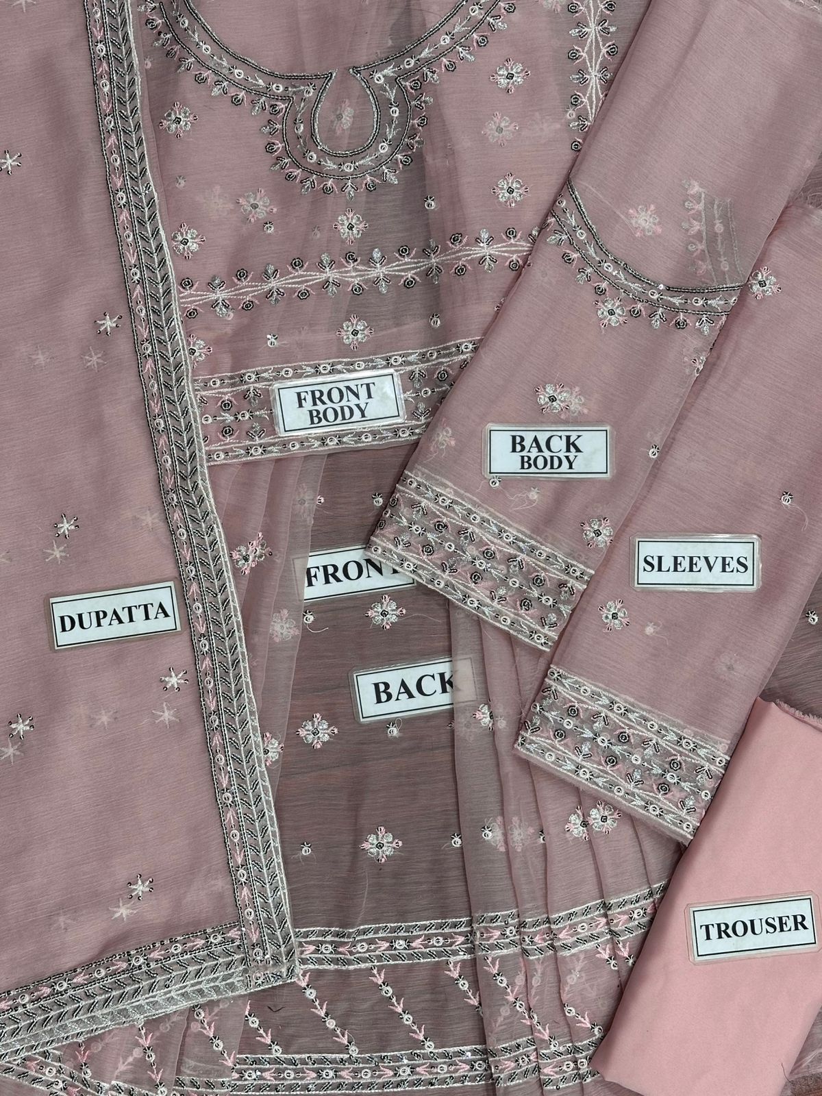 Asim Jofa Wz-23 Pink Maxi Frock Chiffon For Wedding Bridal 2025