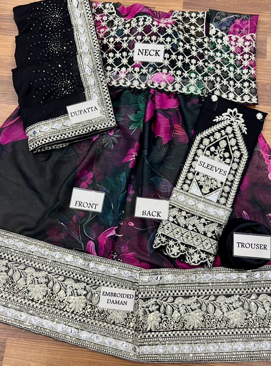 Iznik Wz-03 Most Demanding Maxi Frock Chiffon For Wedding Bridal Shower 25