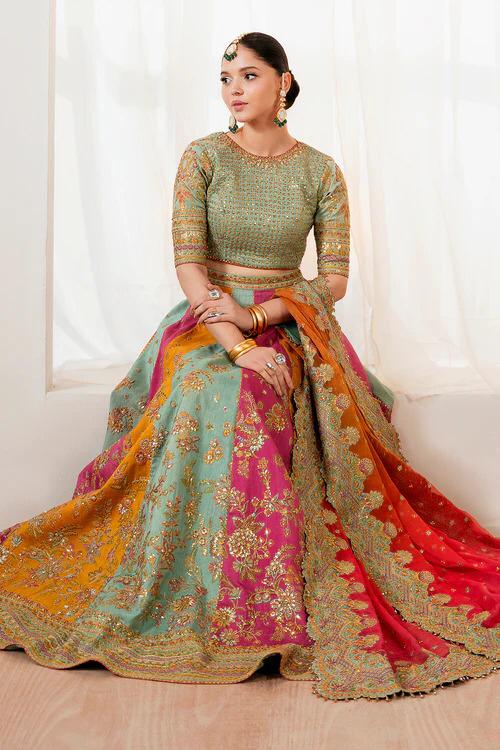 Baroque Wz=23  Luxury Formal Bridal Wedding Special Lehenga Choli For Mehndi Events