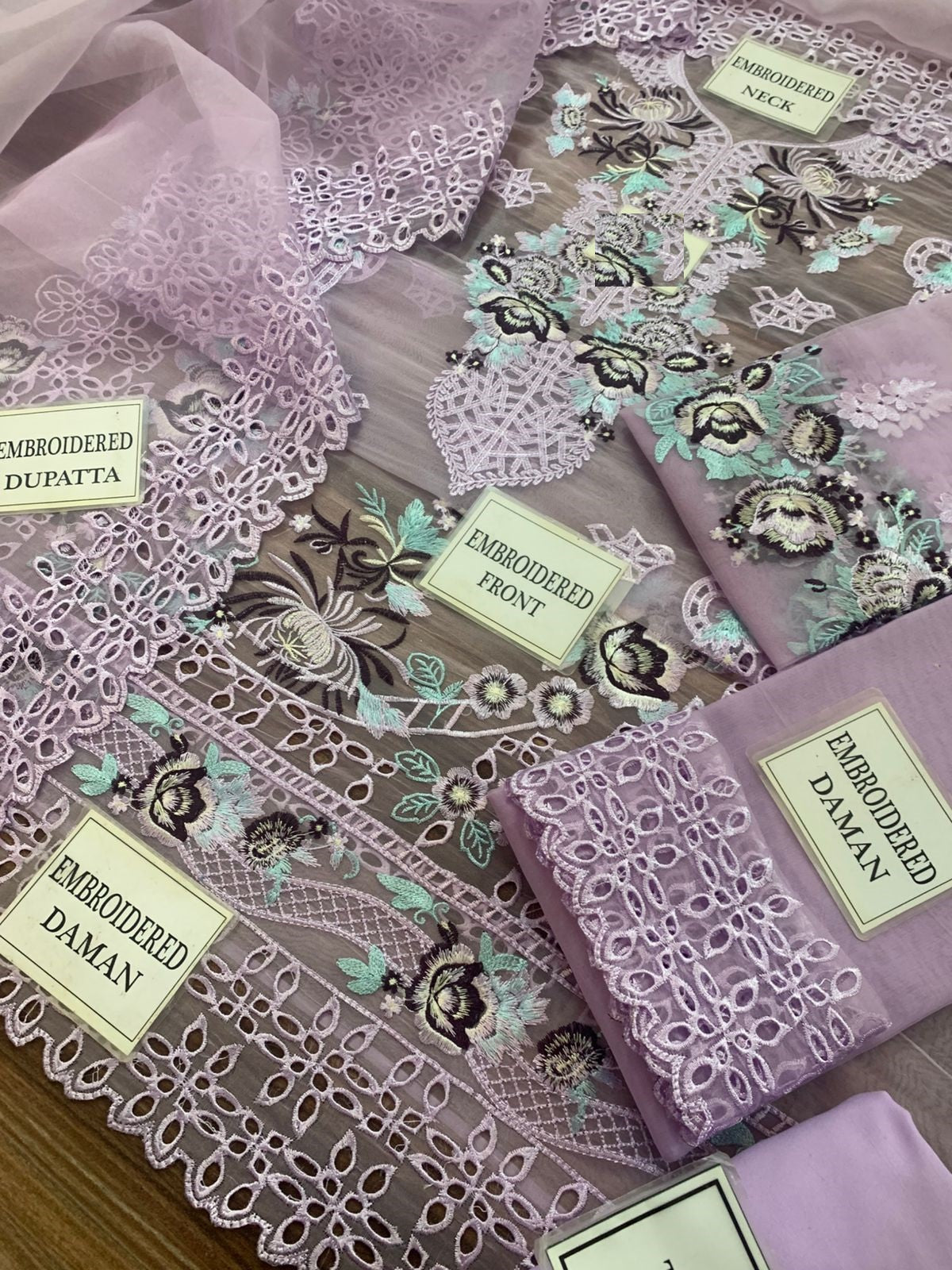 Wearza Wz-02 Most Demanding Premium Organza Chikankari Dress 25