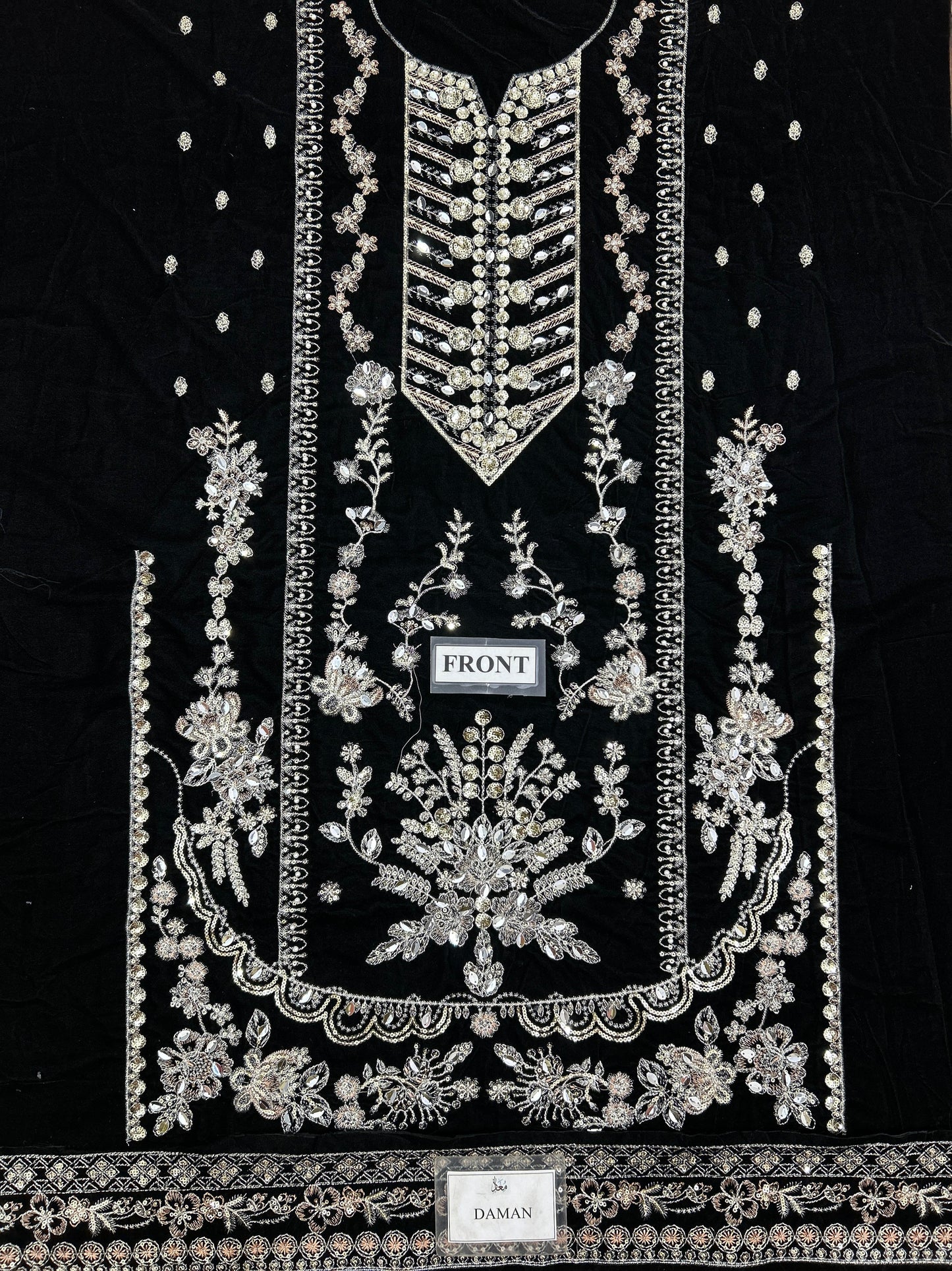 Aneela's Black Velvet Most Demaning Design 2025