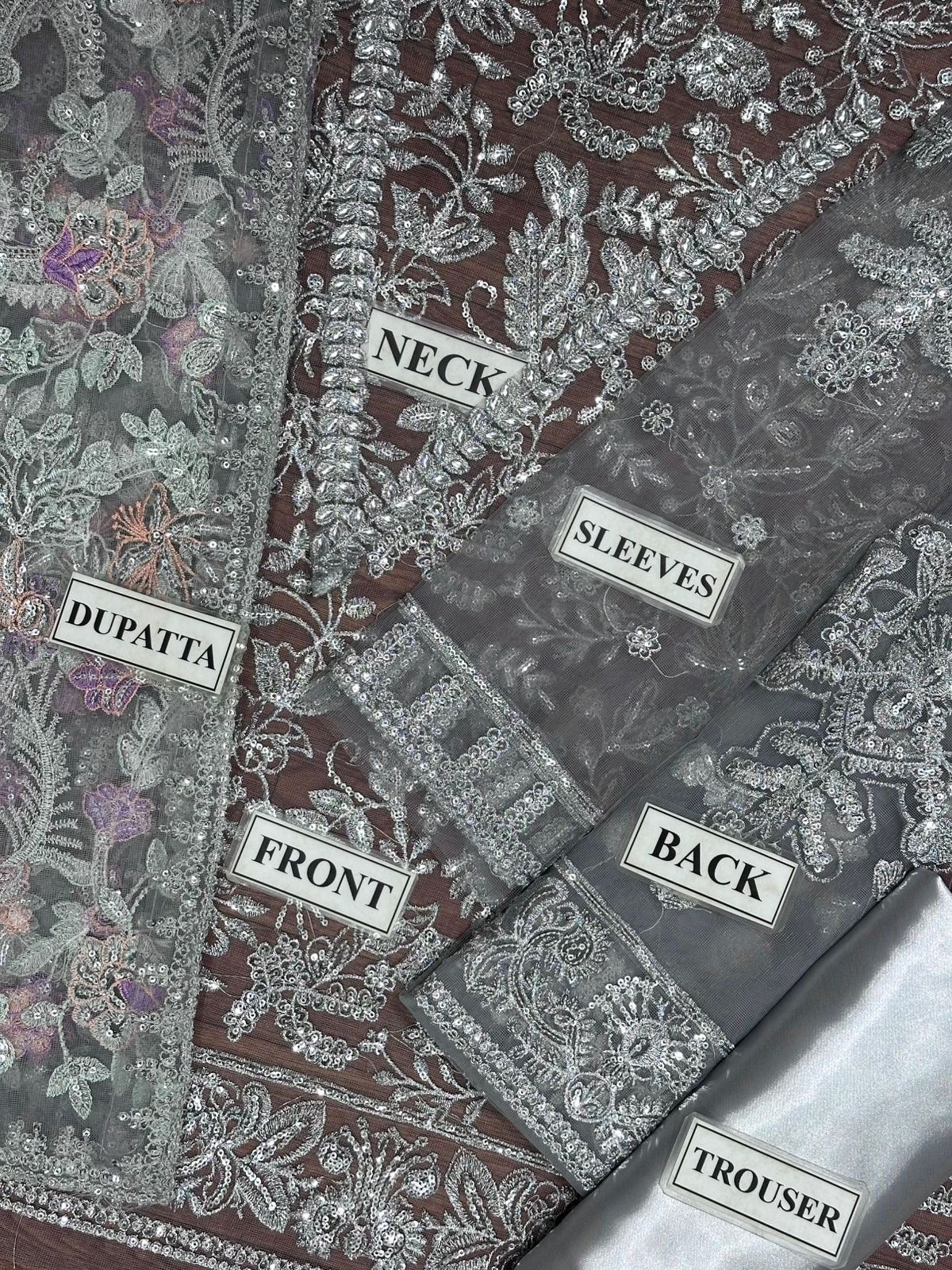 Zarif !00% Net Dress Most Demanding Luxury Formal Wedding Dress 25