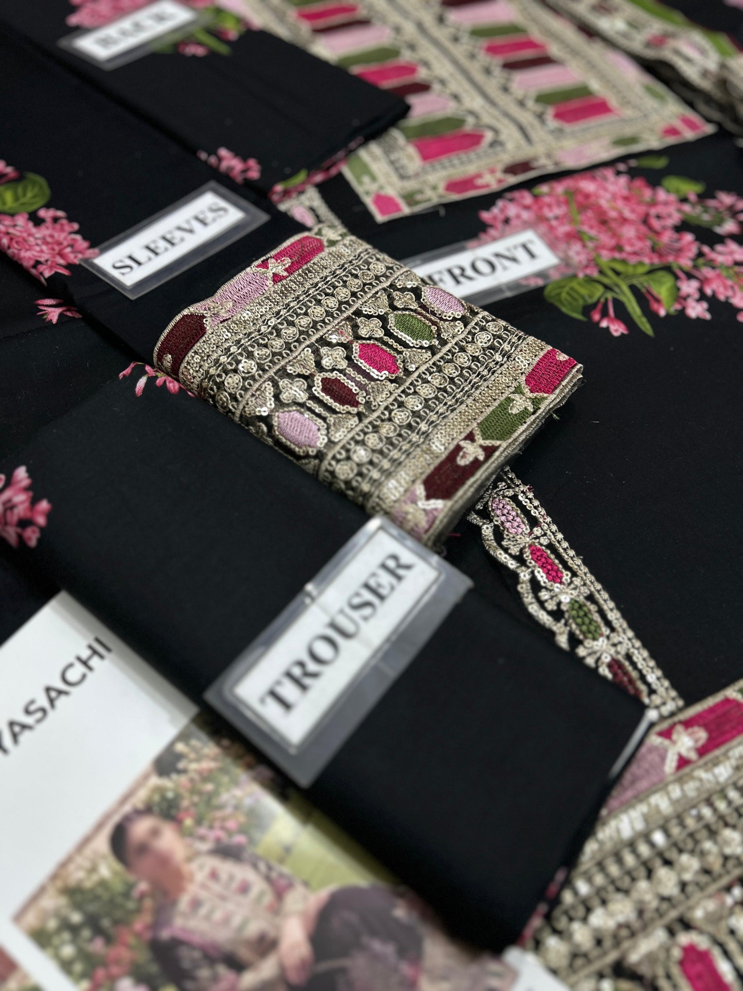 Sabyasachi Wz-093 Premium Pure Lawn Dress With Chiffon Emb Duppata 26