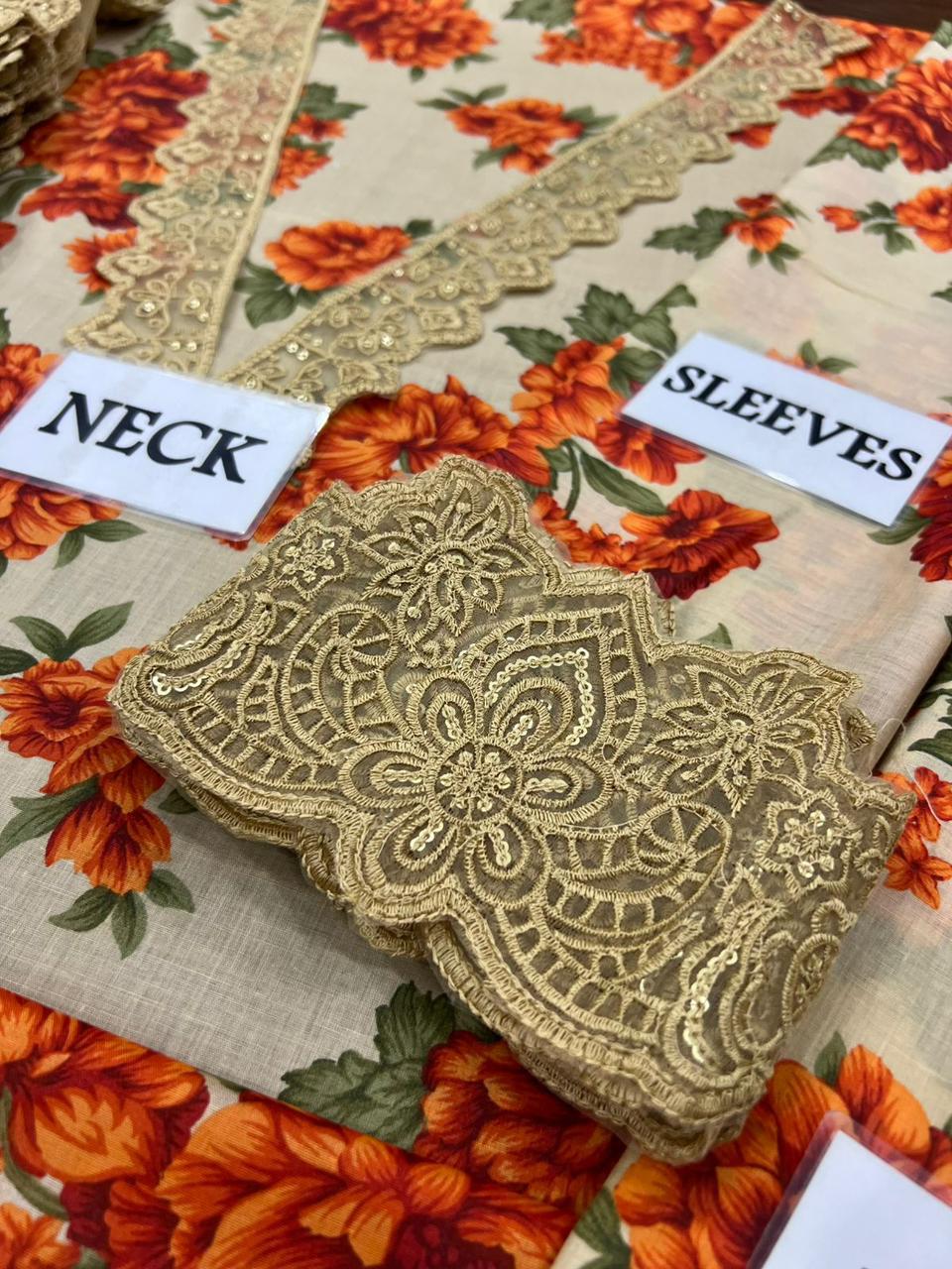 Baroque Wz-095 Premium Pure Lawn Dress With Crinkle Chiffon Emb Duppata 26