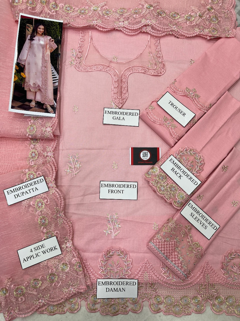 Rang Rasiya Pure Cotton Lawn Dress With Organza Duppata 26