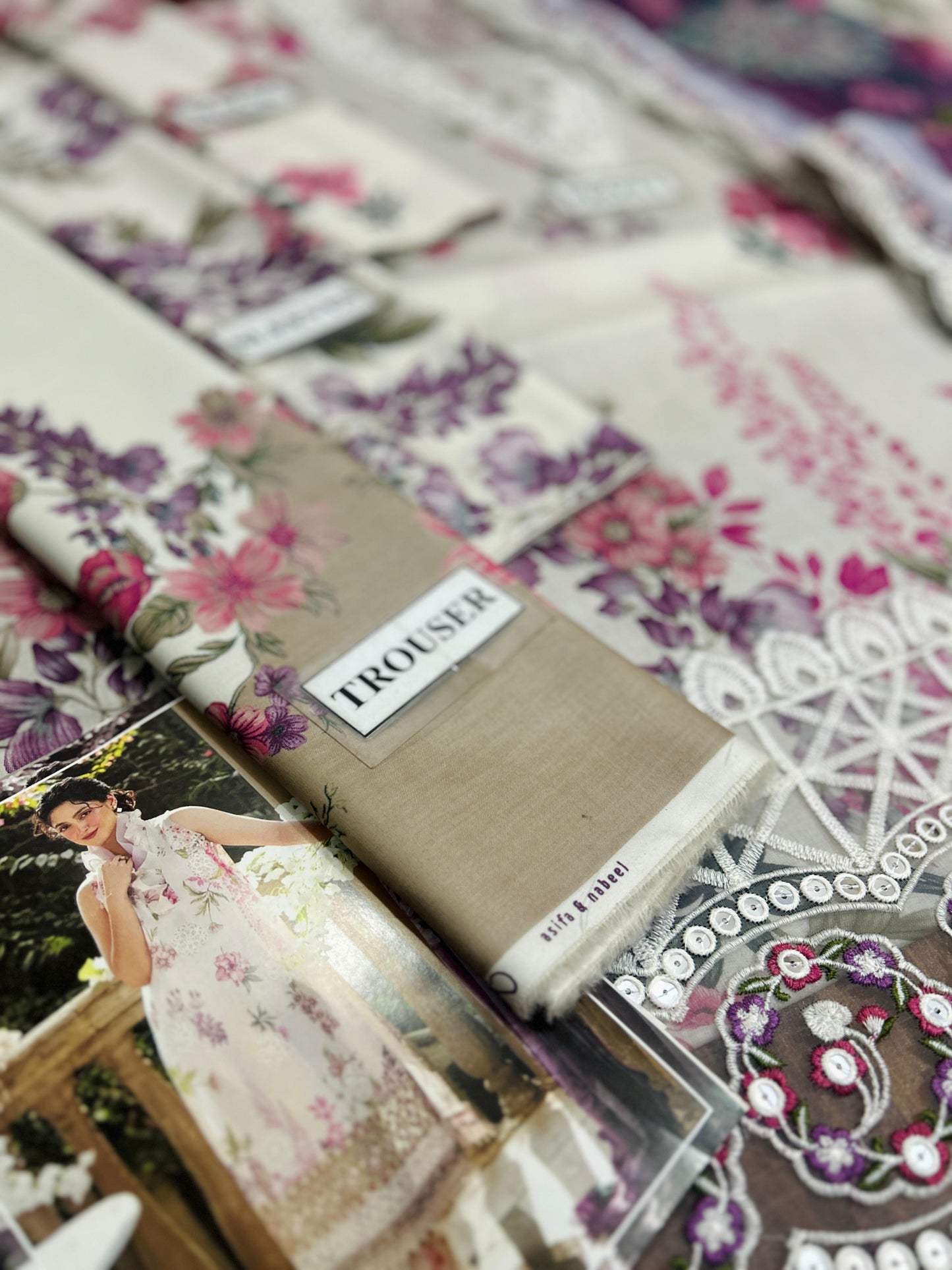 Asifa & Nabeel Gkl-14 Premium pure Lawn With Chiffon Emb Duppata 26