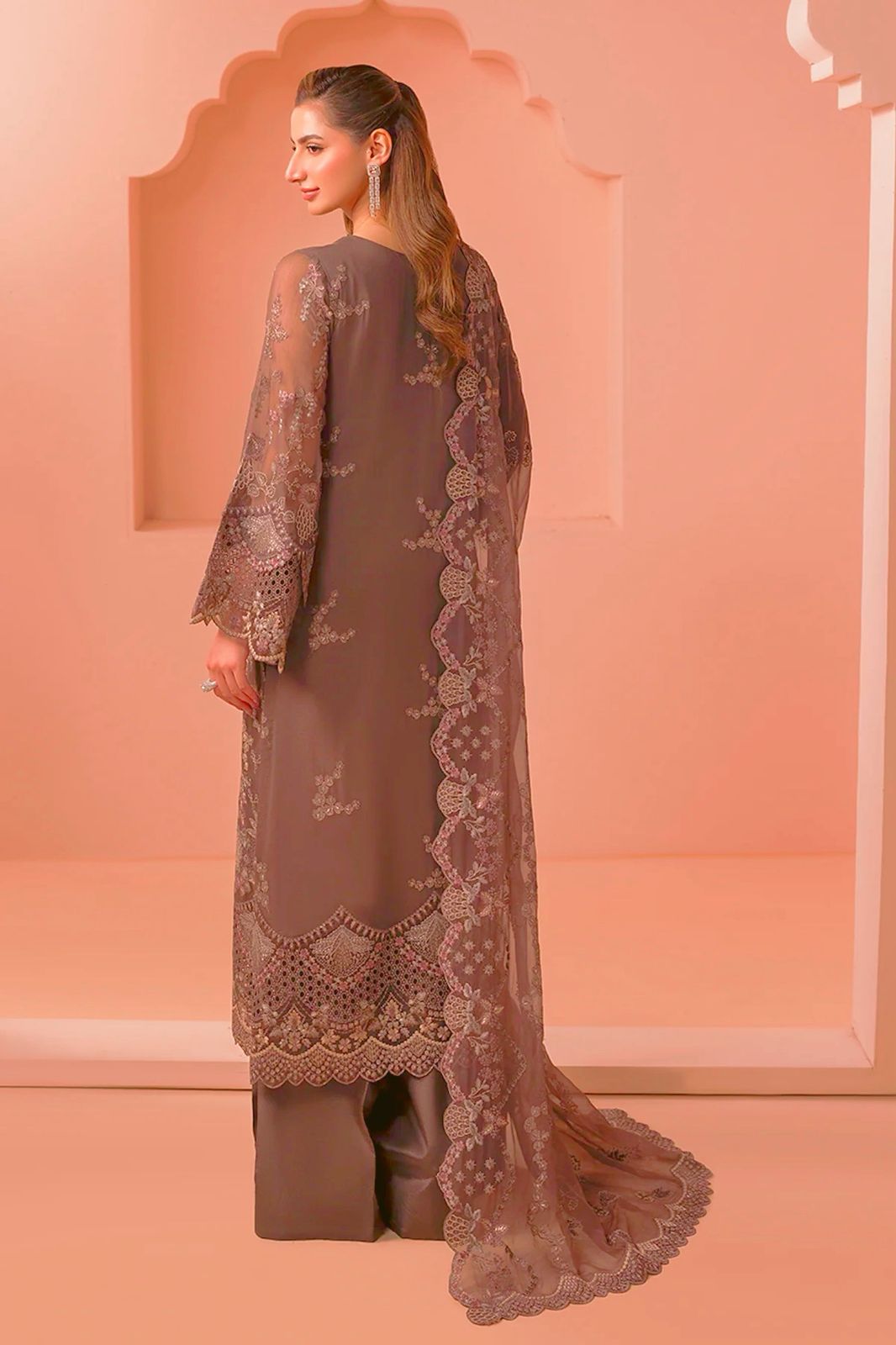 Wearza Wz=034 Bhimber Pure Chiffon Heavy Dress 2026