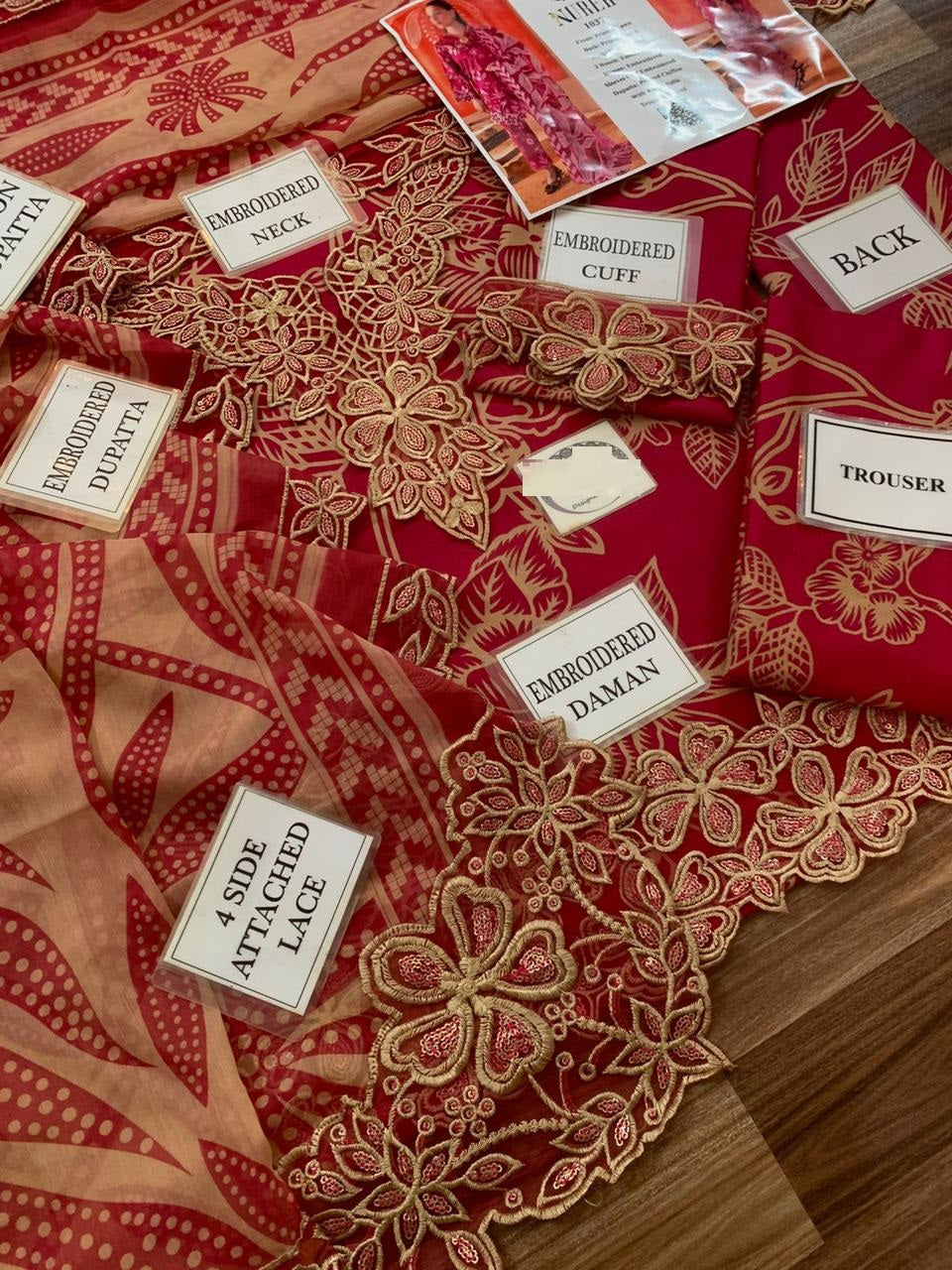 Nureh Wz-873 Premium Pure Lawn With Chiffon Emb Duppata 26