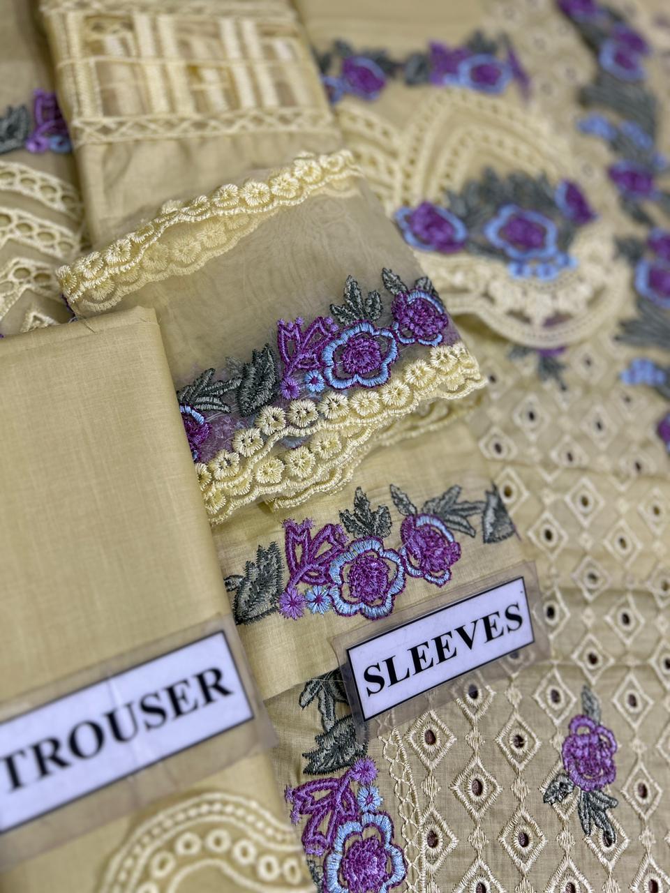 Jade Ombre X Dananeer Lemon Premium Pure Lawn Dress With Silk Emb Duppata 26