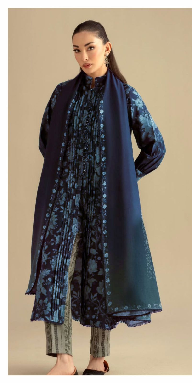 Wearza Wz-93 Premium Chikankari Lawn With Chiffon Emb Duppata 26