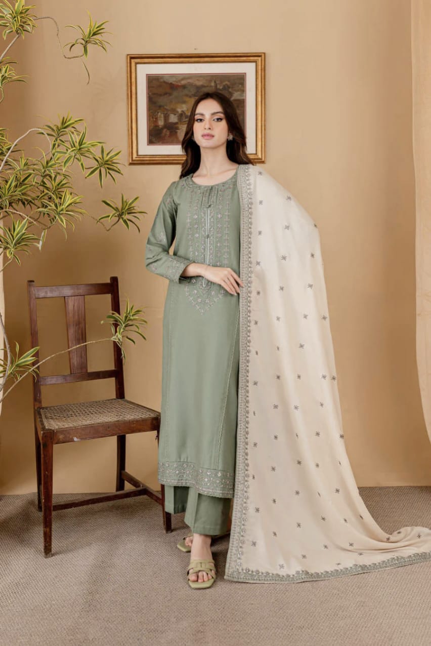 Batik Premium Pure Lawn With Chiffon Emb Duppata 26