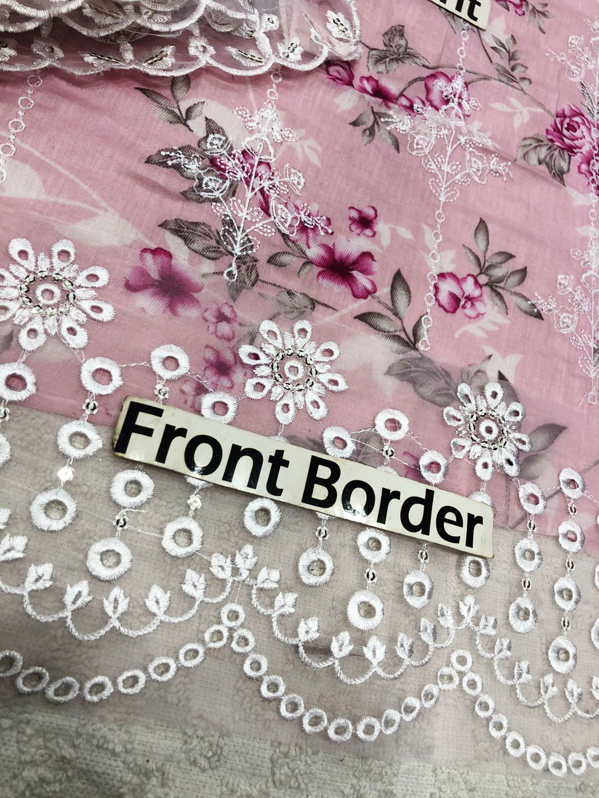 Neeshay PECHE Premium Pure Lawn With Chiffon Emb Duppata 26