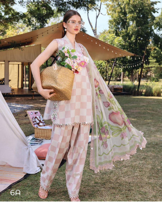 Maria B M Print Mpt-2906 A Premium Pure Lawn With Chiffon Emb Duppata 26