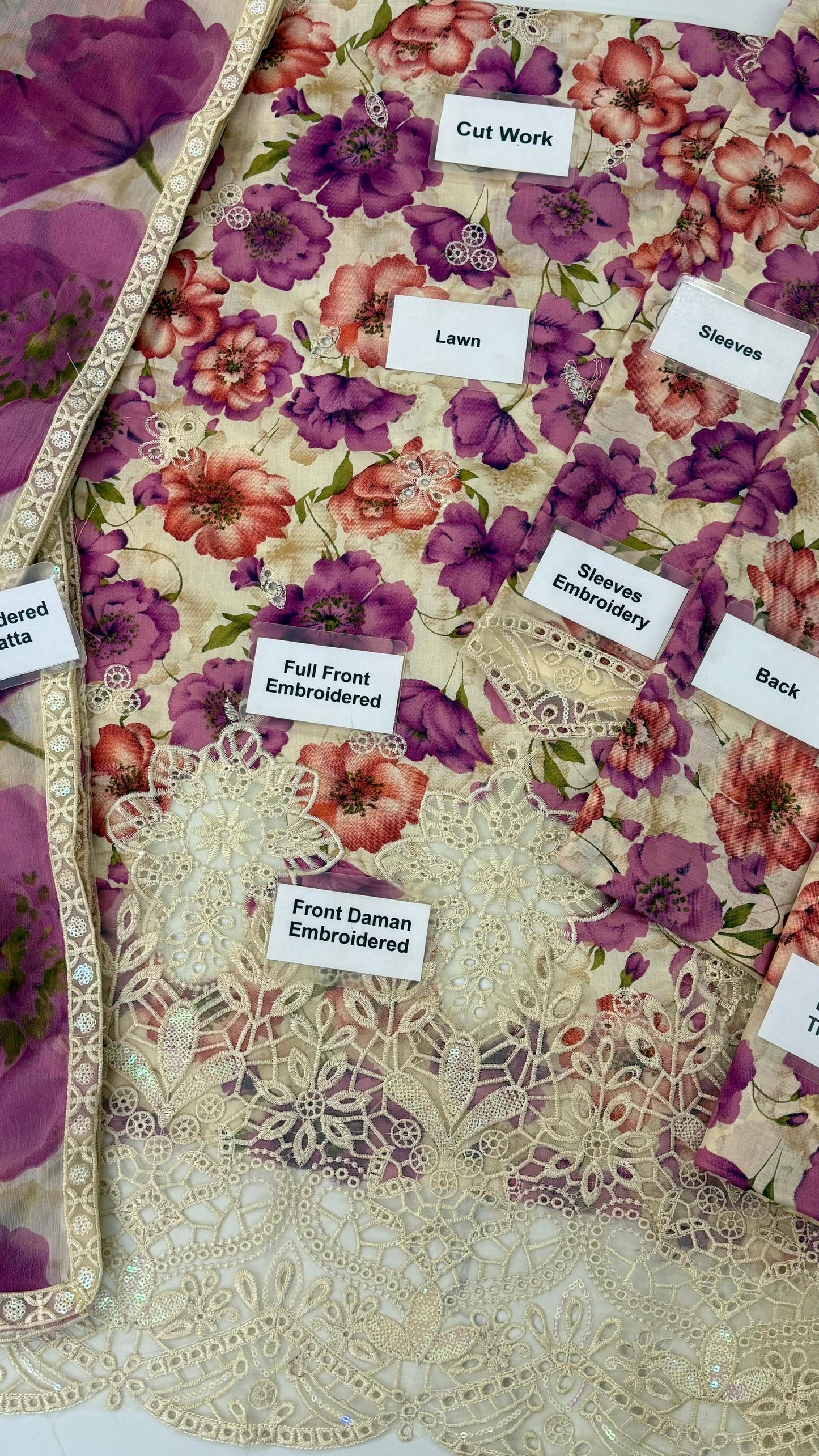 Baroque Wz-4099 Premium Pure Lawn With Chiffon Emb Duppata 2026
