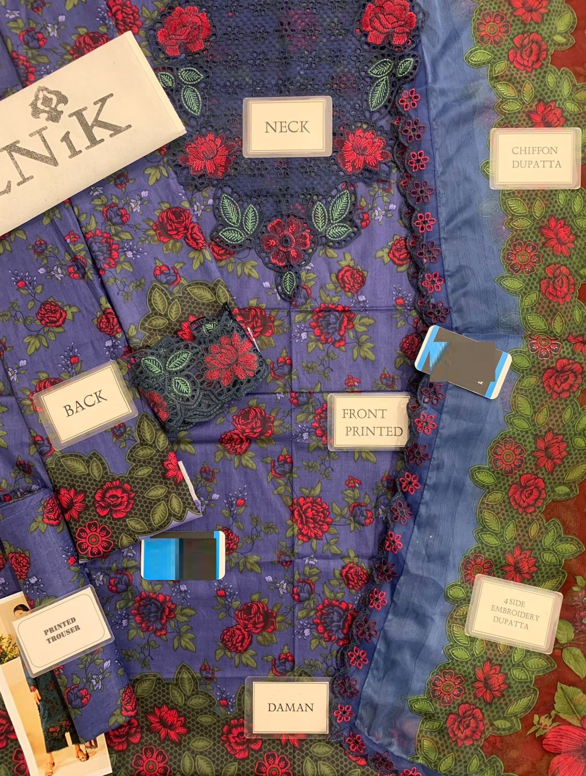 Iznik EFL-12 Premium Pure Lawn With Chiffon Emb Duppata 2026