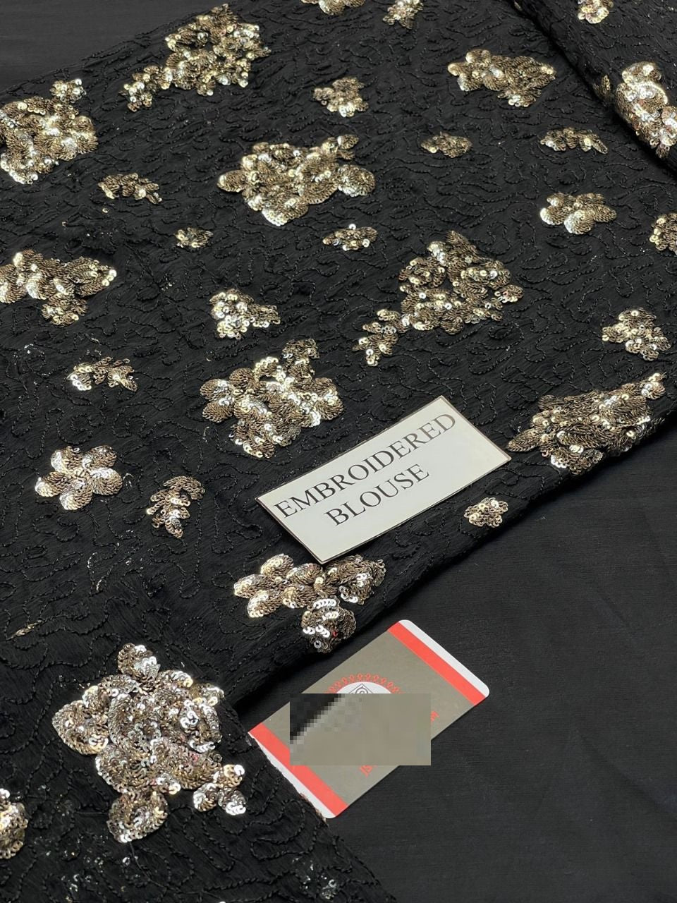 Jazmine Wz-35 Black Beauty Demanding Exclusive Chiffon Saree 26
