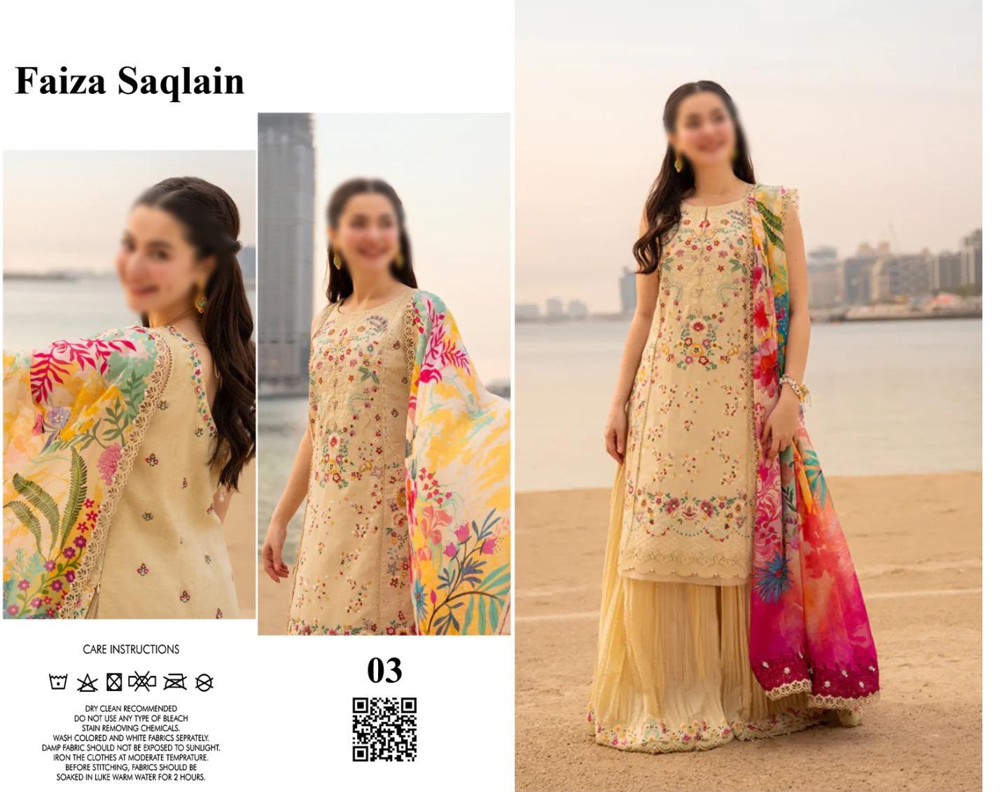 Hania Amir Wz-40 Luxury Lawn With Printed Chiffon Dupatta 2026