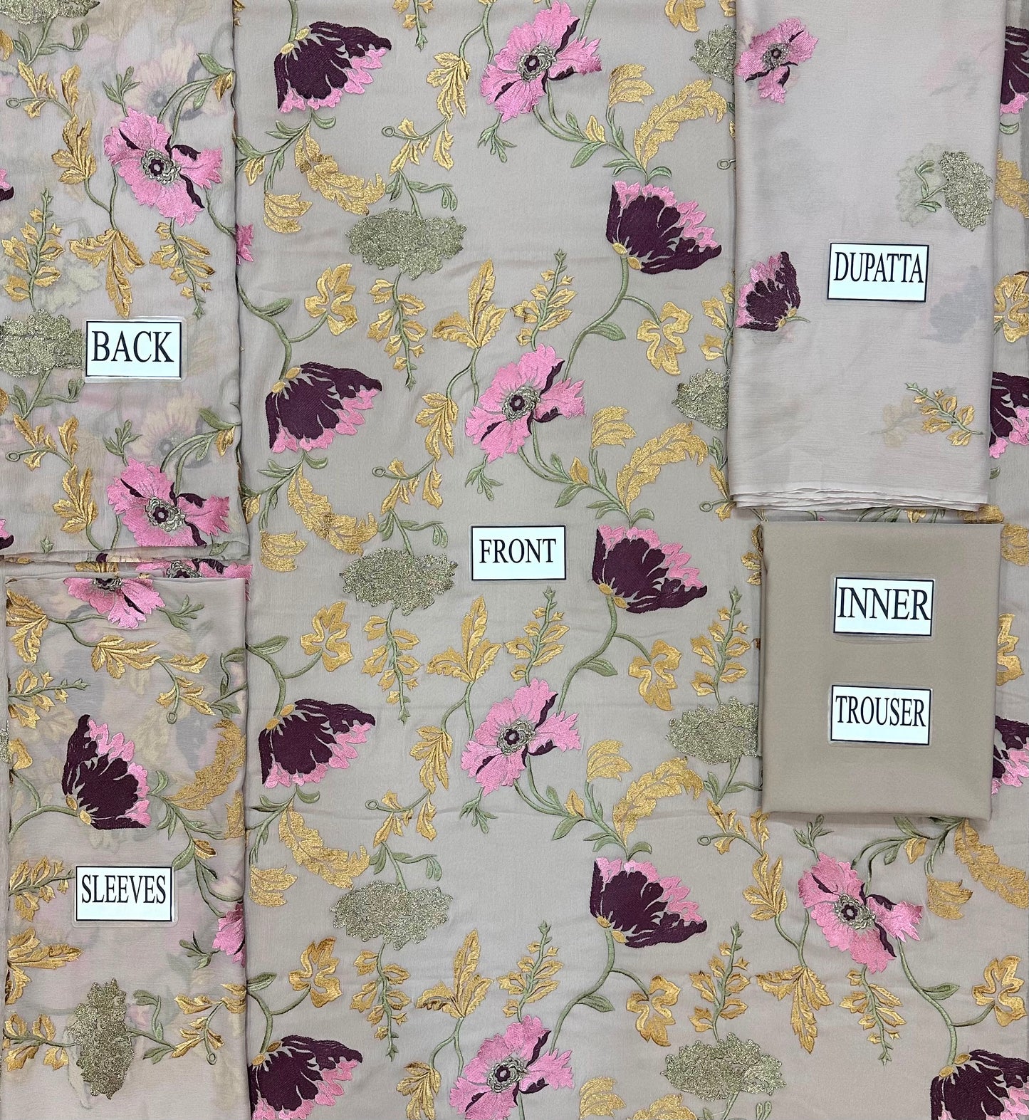 Midnight Bloom Wz-2557 Premium Bumber Chiffon With Exquisite Chiffon Duppata 2026