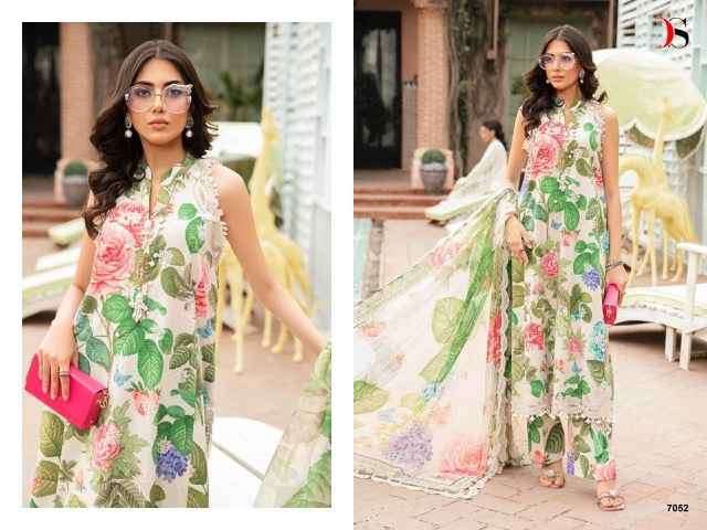 Azadi Sale Embroidered Premium Lawn With Chiffon Duppata & Patches 2026 6