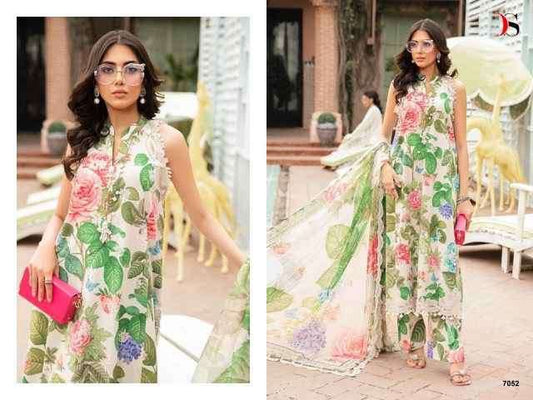 Azadi Sale Embroidered Premium Lawn With Chiffon Duppata & Patches 2026 6