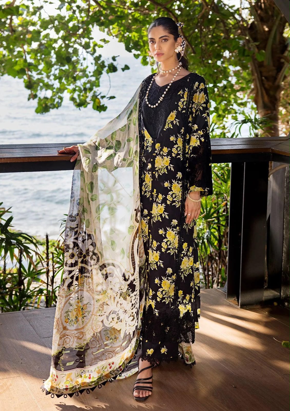Azadi Sale Embroidered Premium Lawn With Chiffon Duppata & Patches 2026 5