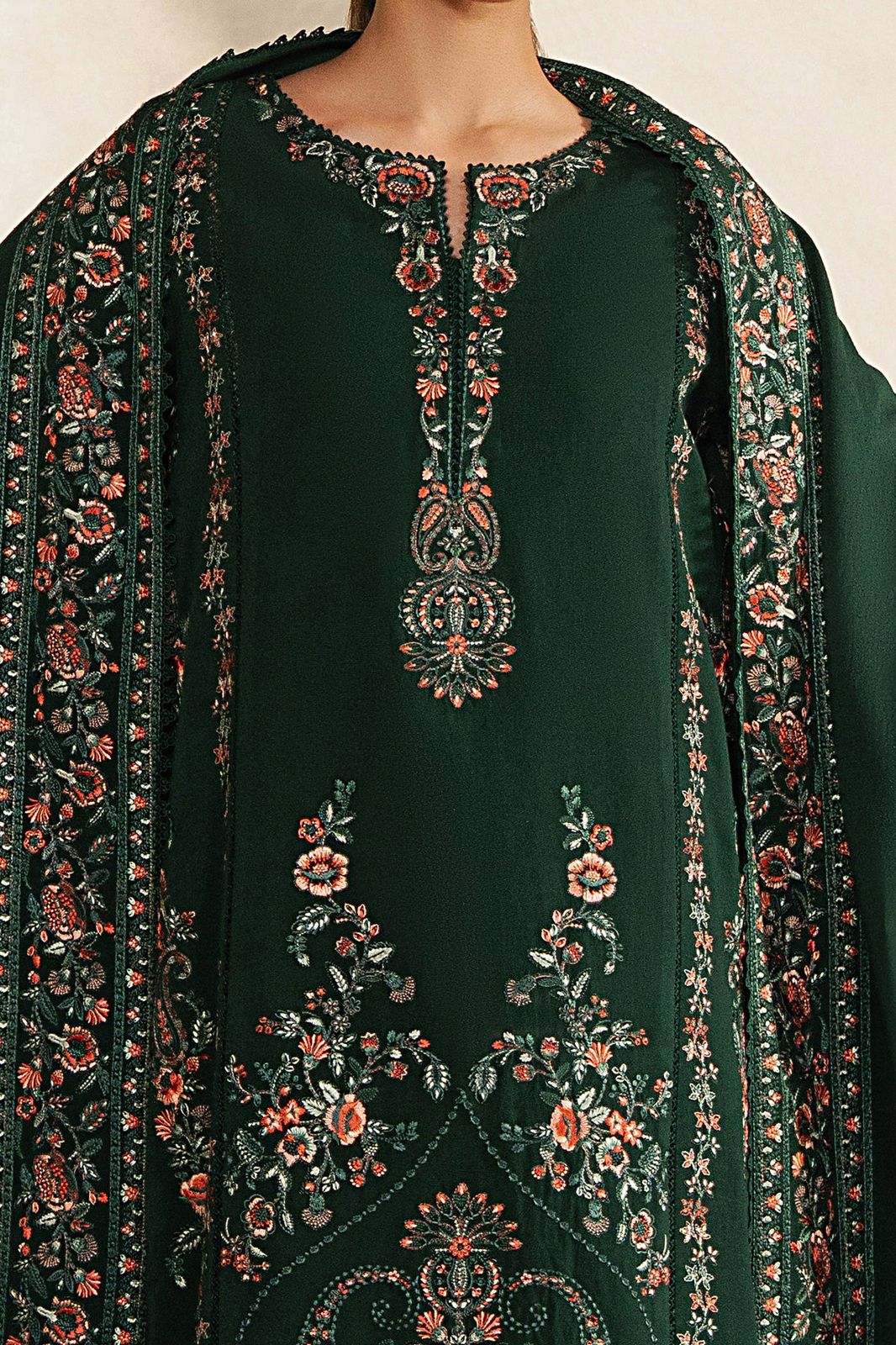 Afrozeh Wz-3 Egyptain Lawn  Dress With Semi Pure Chiffon Duppata 2026