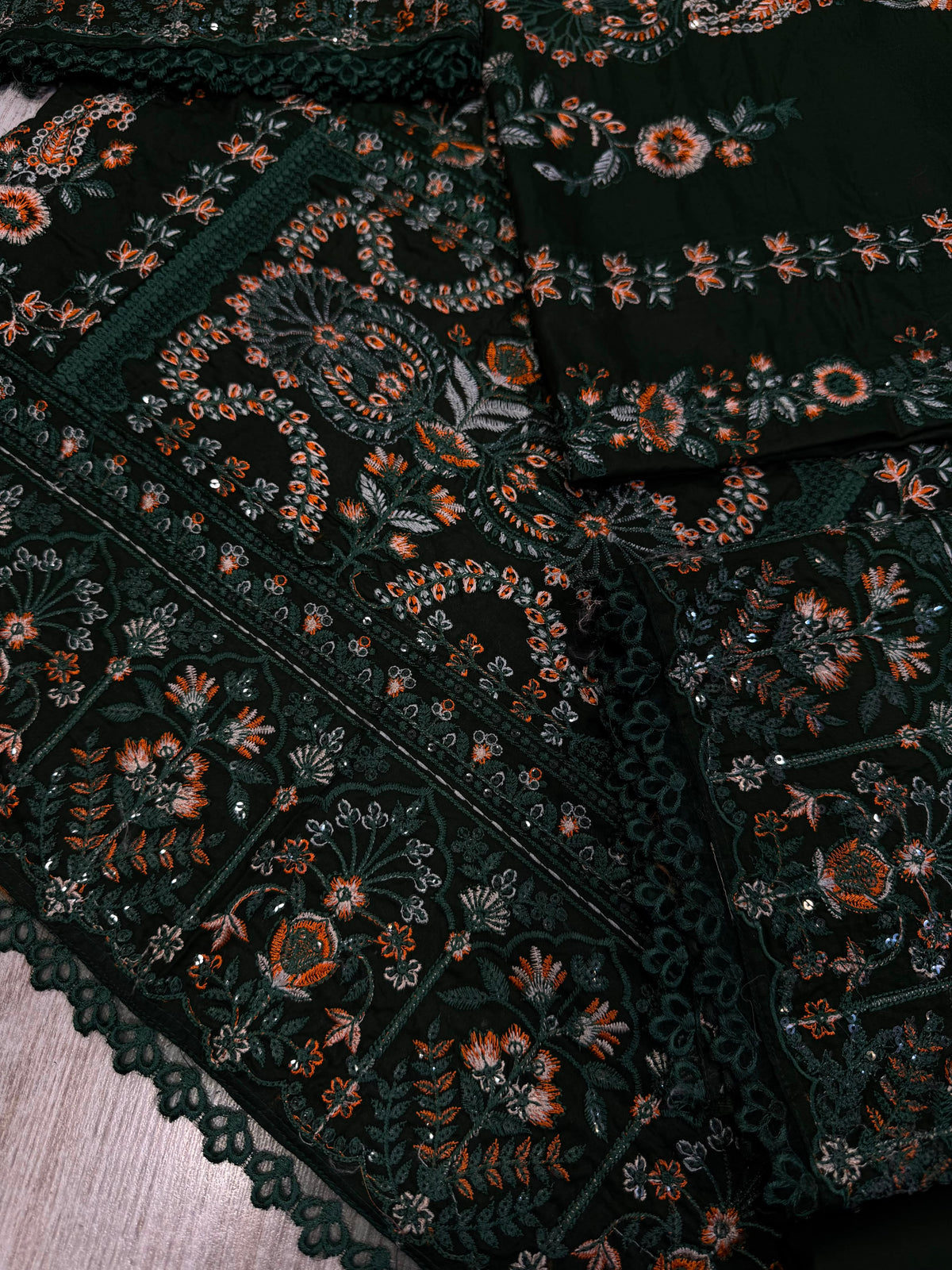 Afrozeh Wz-3 Egyptain Lawn  Dress With Semi Pure Chiffon Duppata 2026