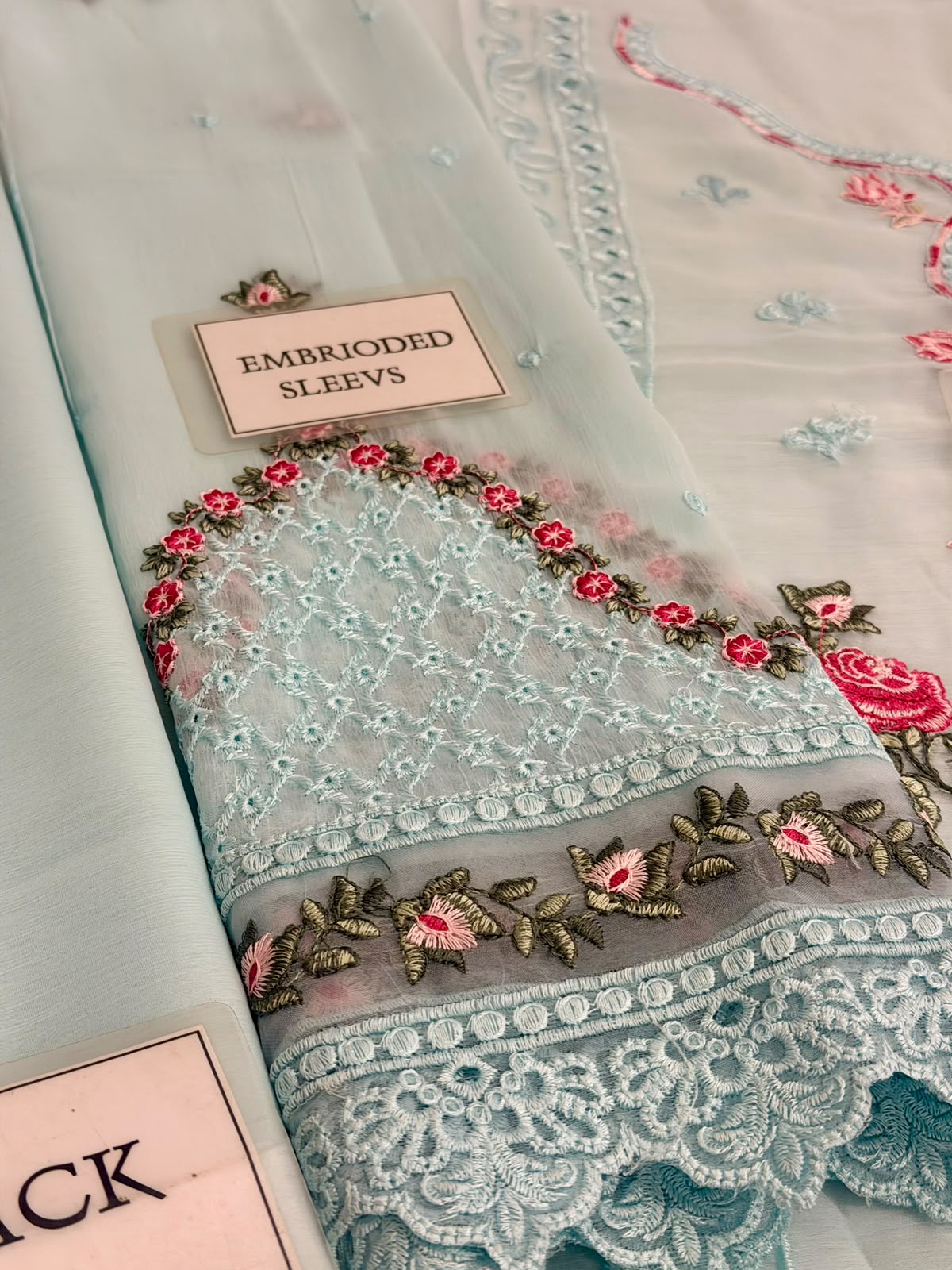 Baroque Sky Dress Wz-04  Pure Chiffon WIth Chiffon Duppata 26
