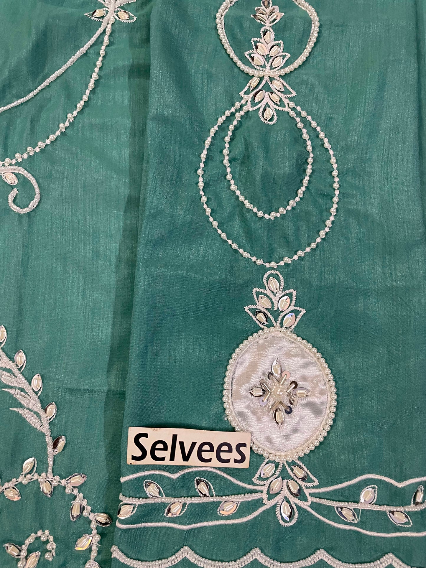 Wardah Saleem Wz-98 Raw Silk Fully Adda Work Design With Chiffon duppata 26