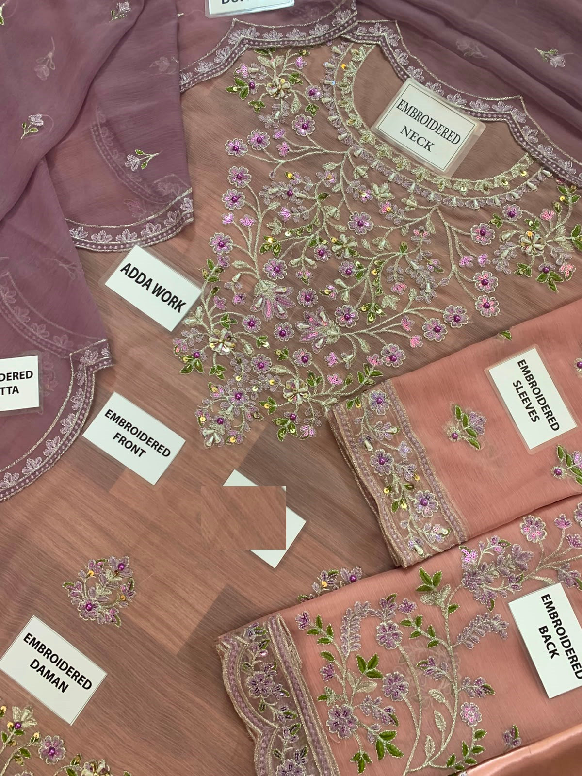 Asim Jofa Wz-23 Most Demanding Pink Chiffon Dress 26