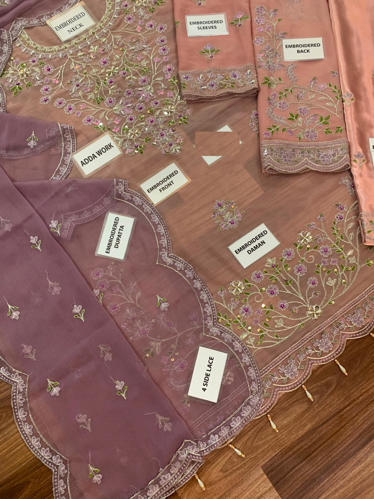 Asim Jofa Wz-23 Most Demanding Pink Chiffon Dress 26