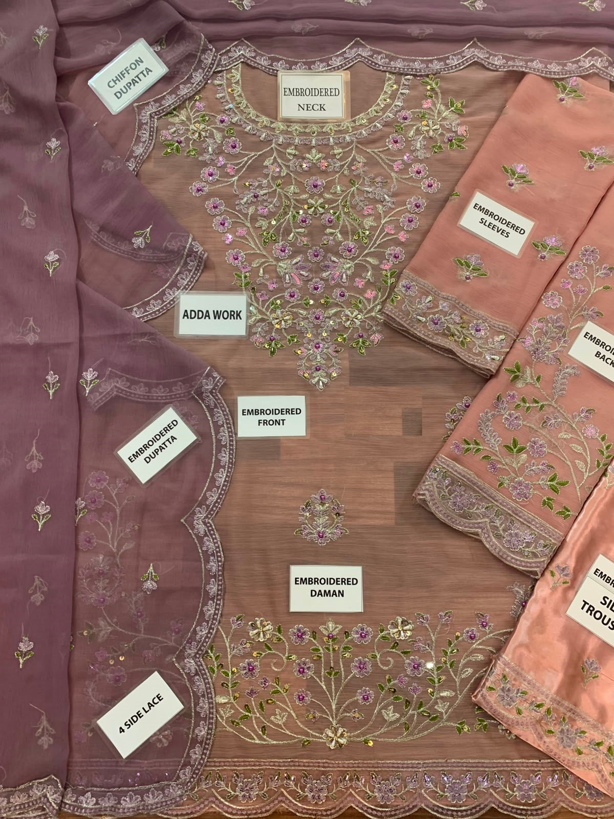 Asim Jofa Wz-23 Most Demanding Pink Chiffon Dress 26