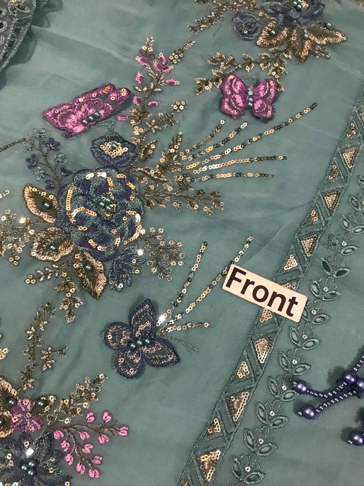 Maria b Wz-34 Most Demanind Design Chiffon Chikankari 26