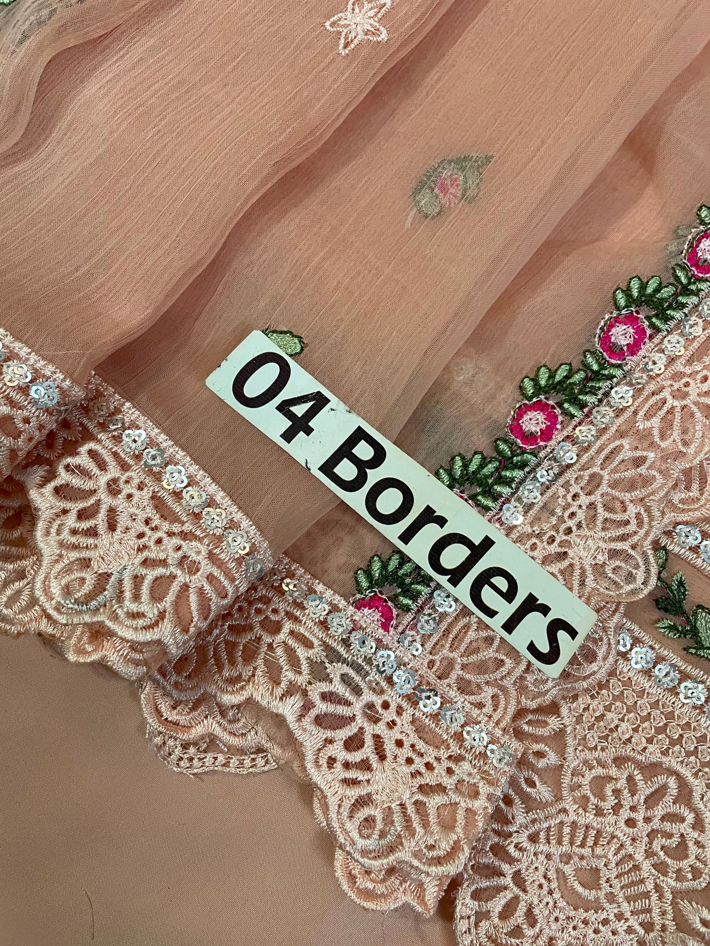 Baroque Wz=93 Peach Hot Design Pure Chiffon Dress 26