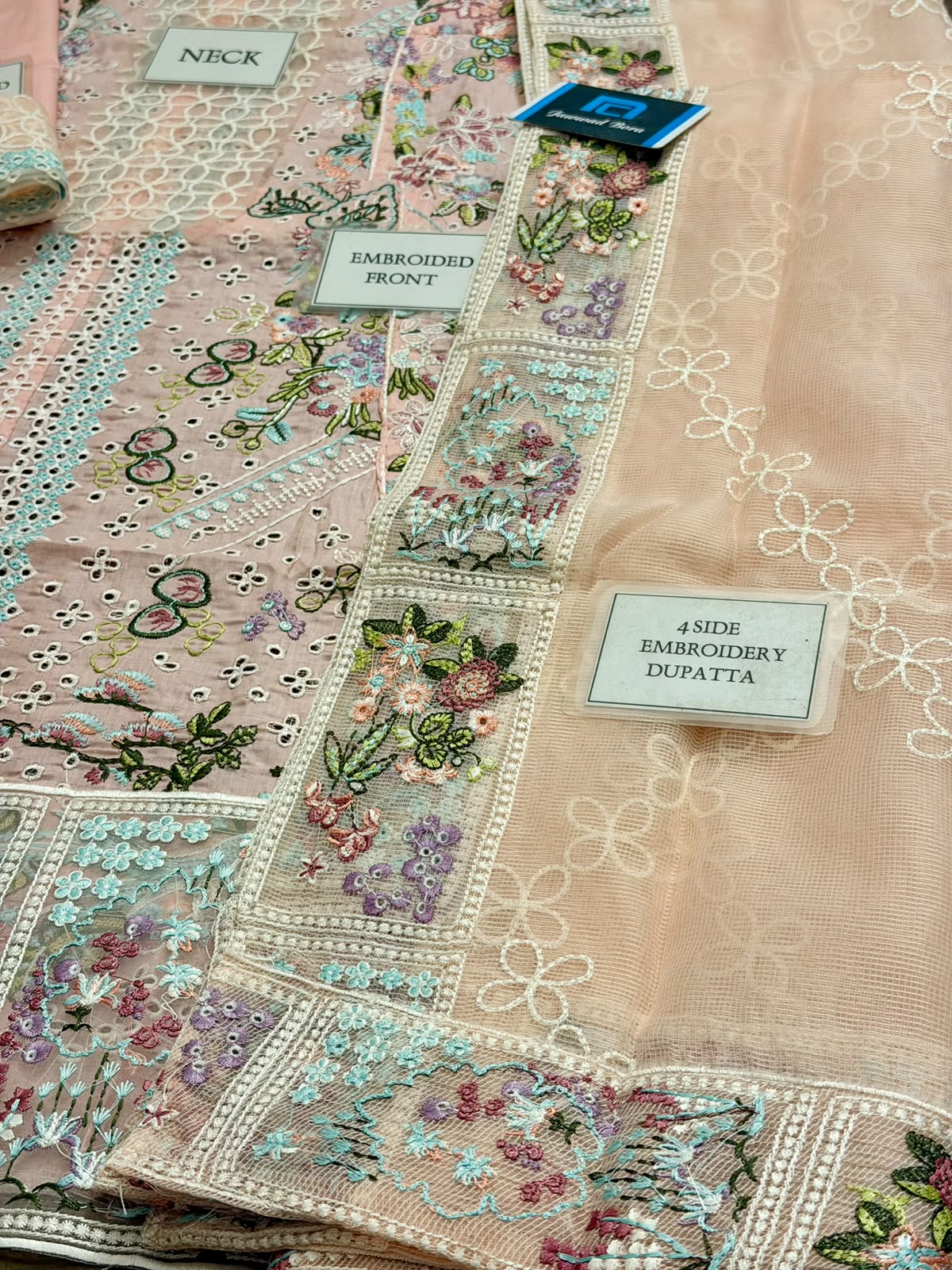 Serene By Mahnur S-02 Pink Dress Chikankari With Cotton Net Duppata 2026