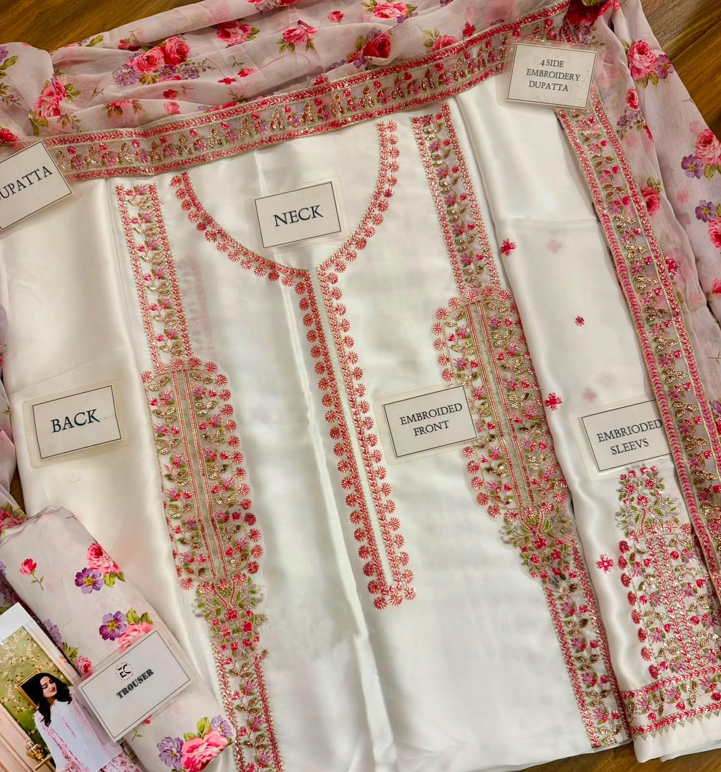 Aneela ACL-FC-30 White Charmous Silk Most Hit Article 26