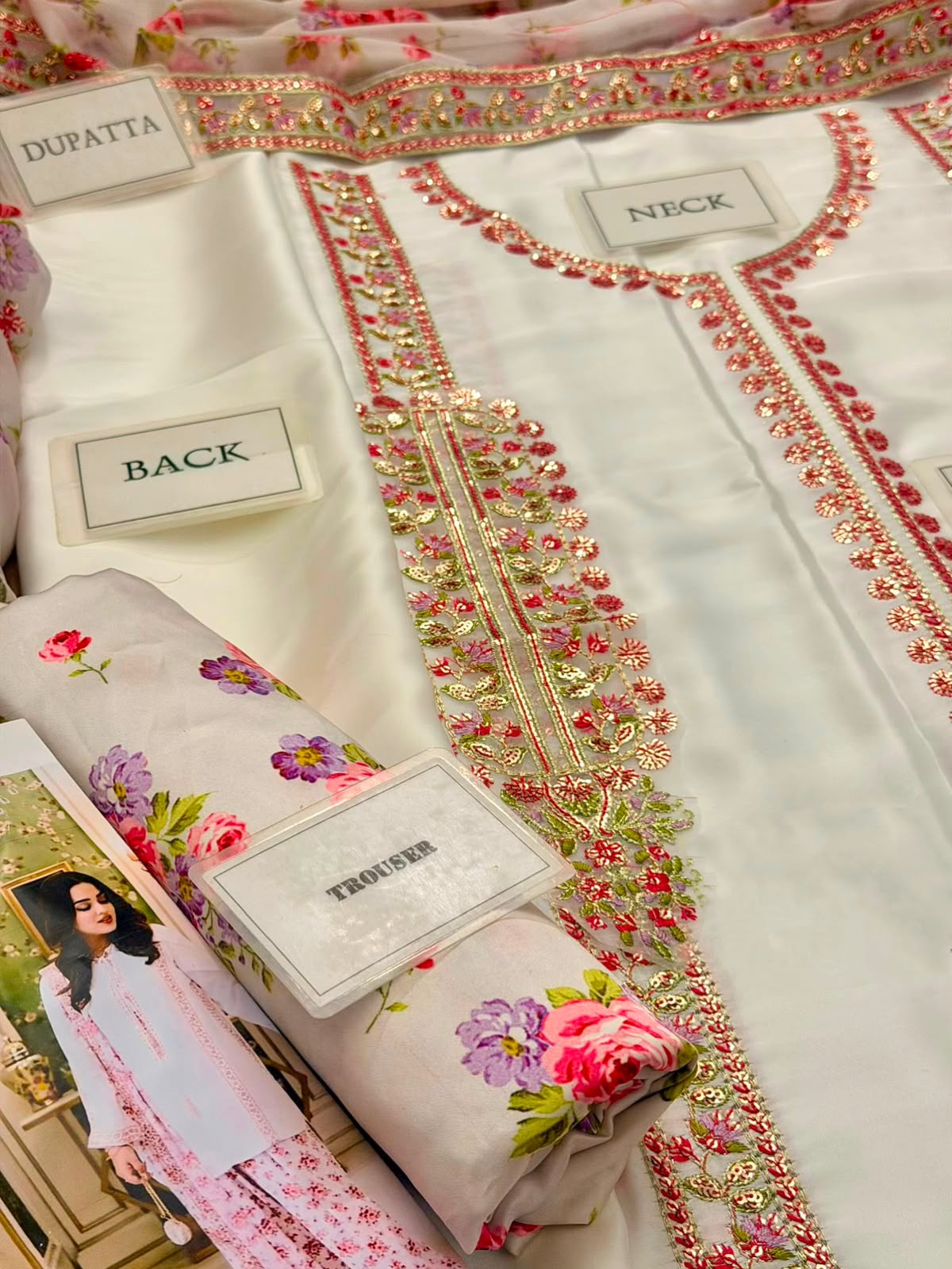 Aneela ACL-FC-30 White Charmous Silk Most Hit Article 26