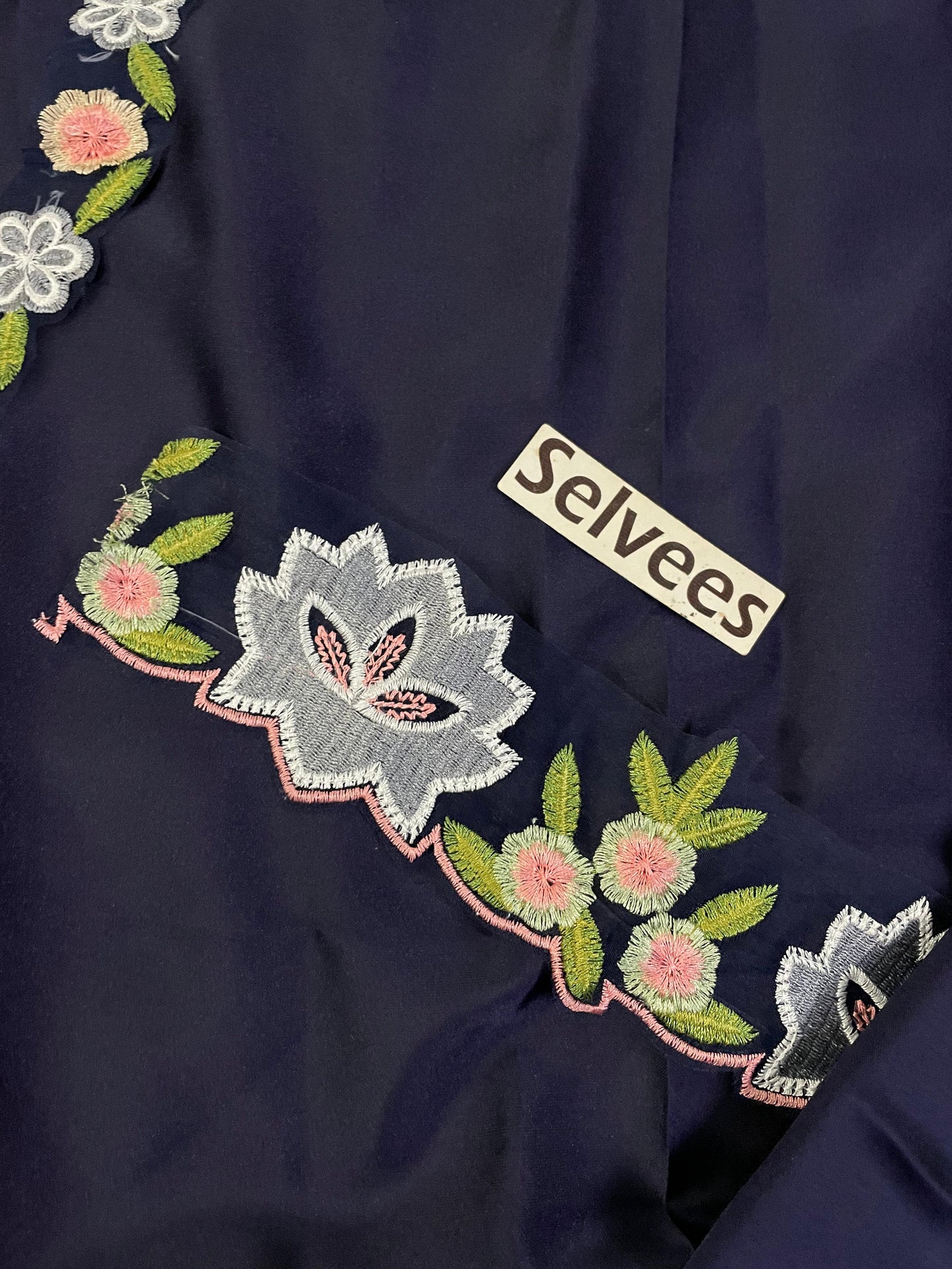 Murk Wear By Nazish Jahangir Navy Blue Most Viral Code Of the Year Shamoz Silk 26