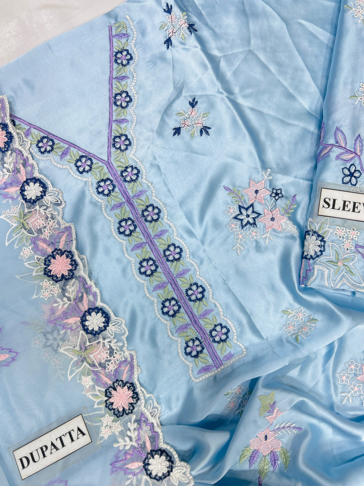 Kaftan Sky Blue Style Pure Silk Most Demanding Dress 2026
