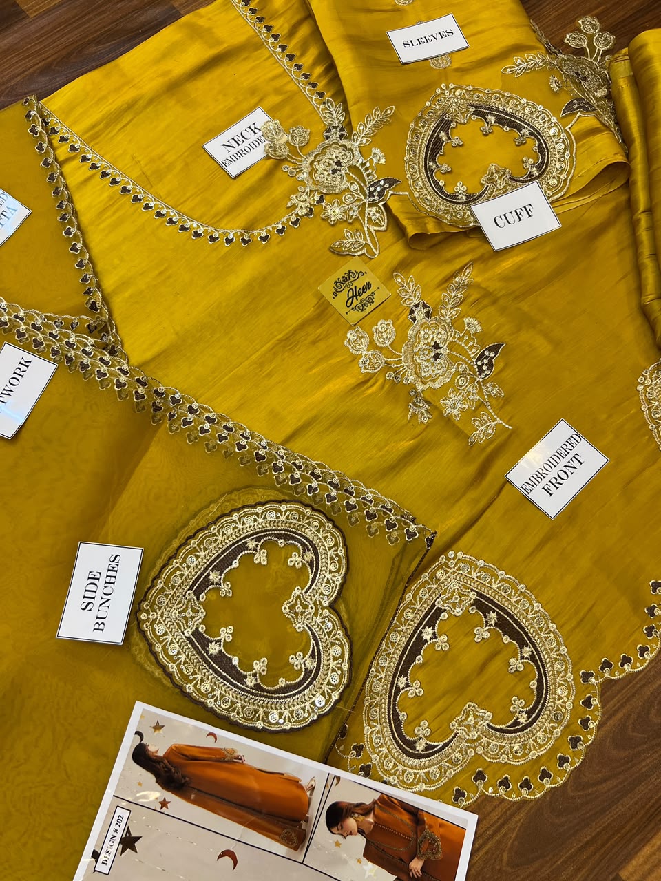 Wearza Wz-32 Kaftan Shesha Silk Embroidered Dress 26