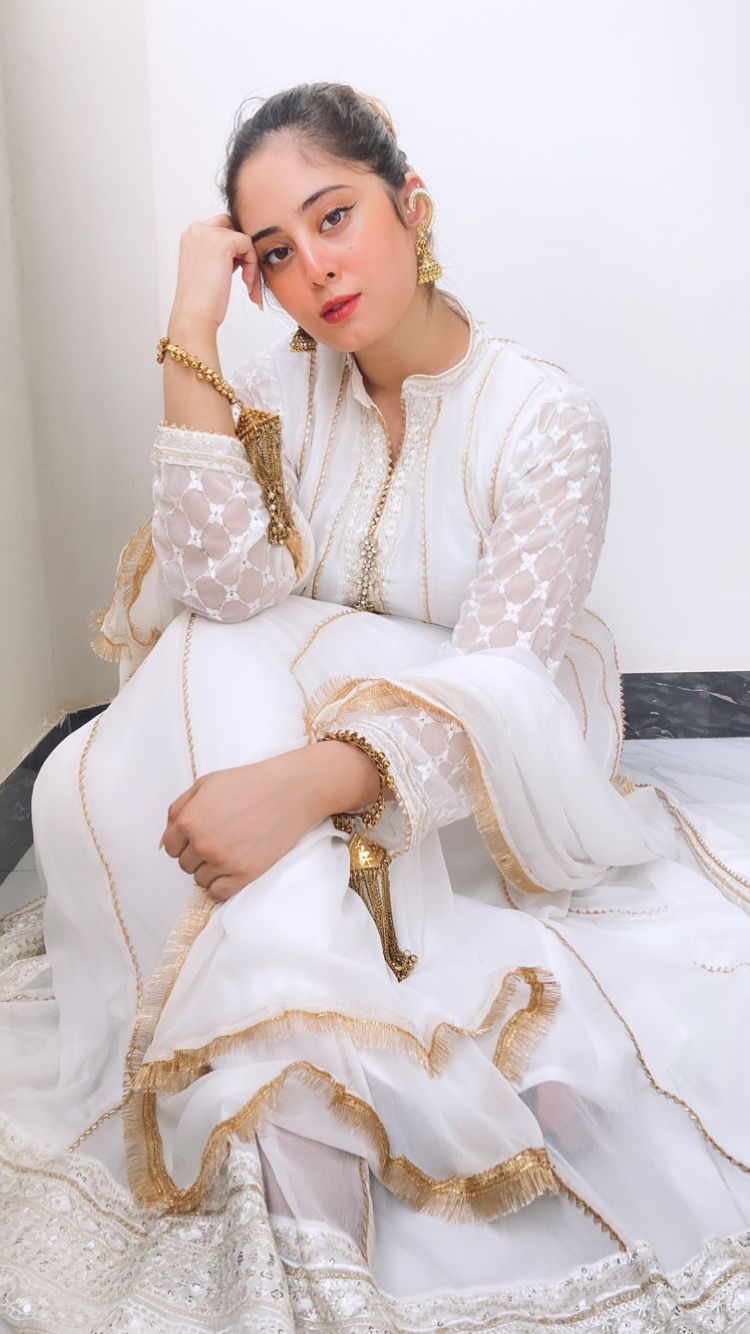Wearza White Rang 3pc Pure Chiffon Maxi 2024