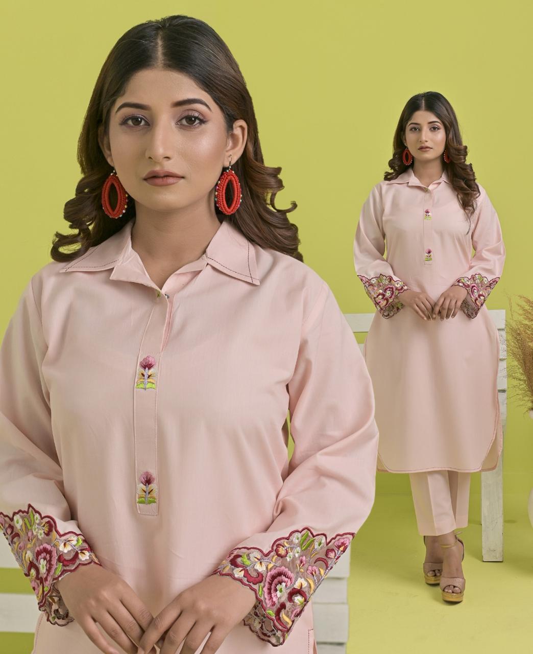 Wearza 2-Pcs Co-Ord Set Premium Khaddar Cotton Summer/Winter Wz-003