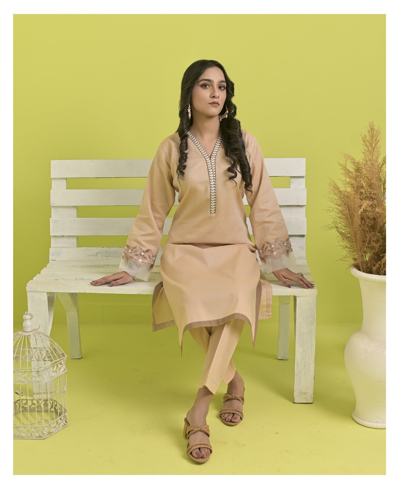 Wearza 2Pcs Co-Ord Set Premium Khaddar Cotton Wz-002