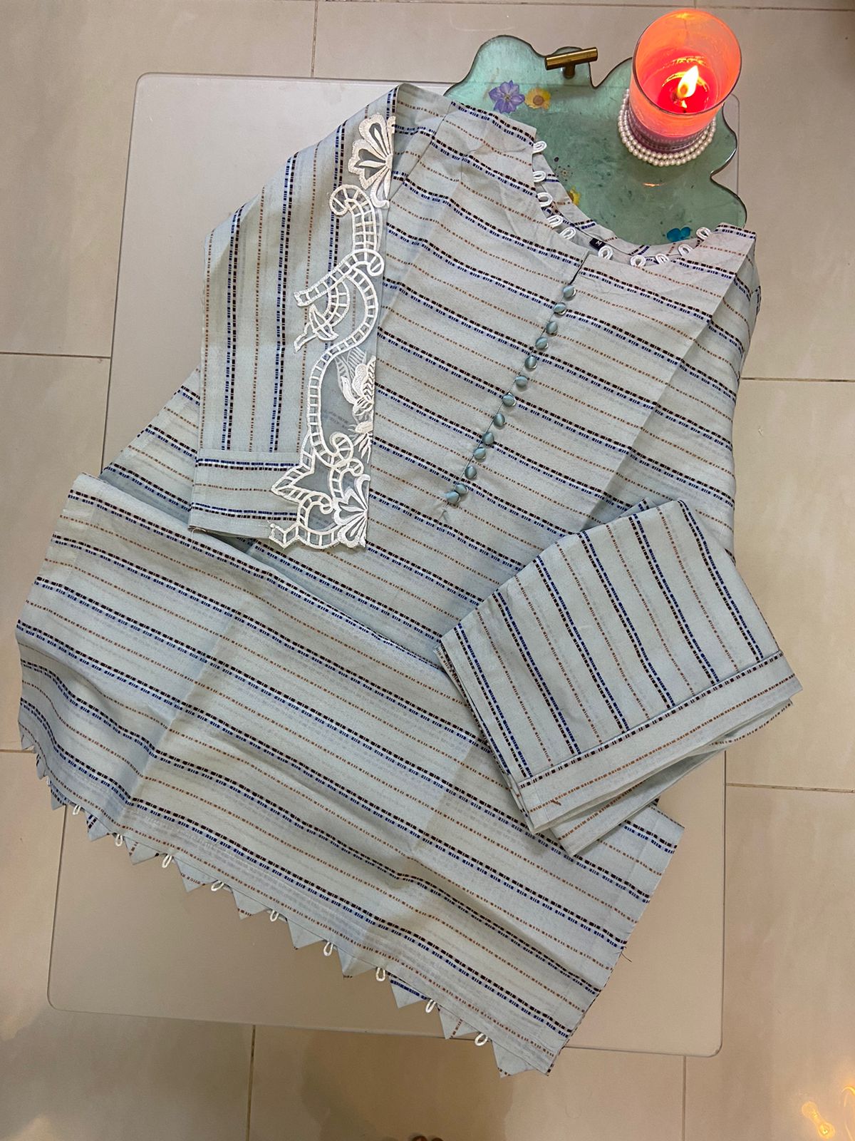 Wearza 2-Piece Co-Ord Set - Premium Khaddar Cotton  Wz-001